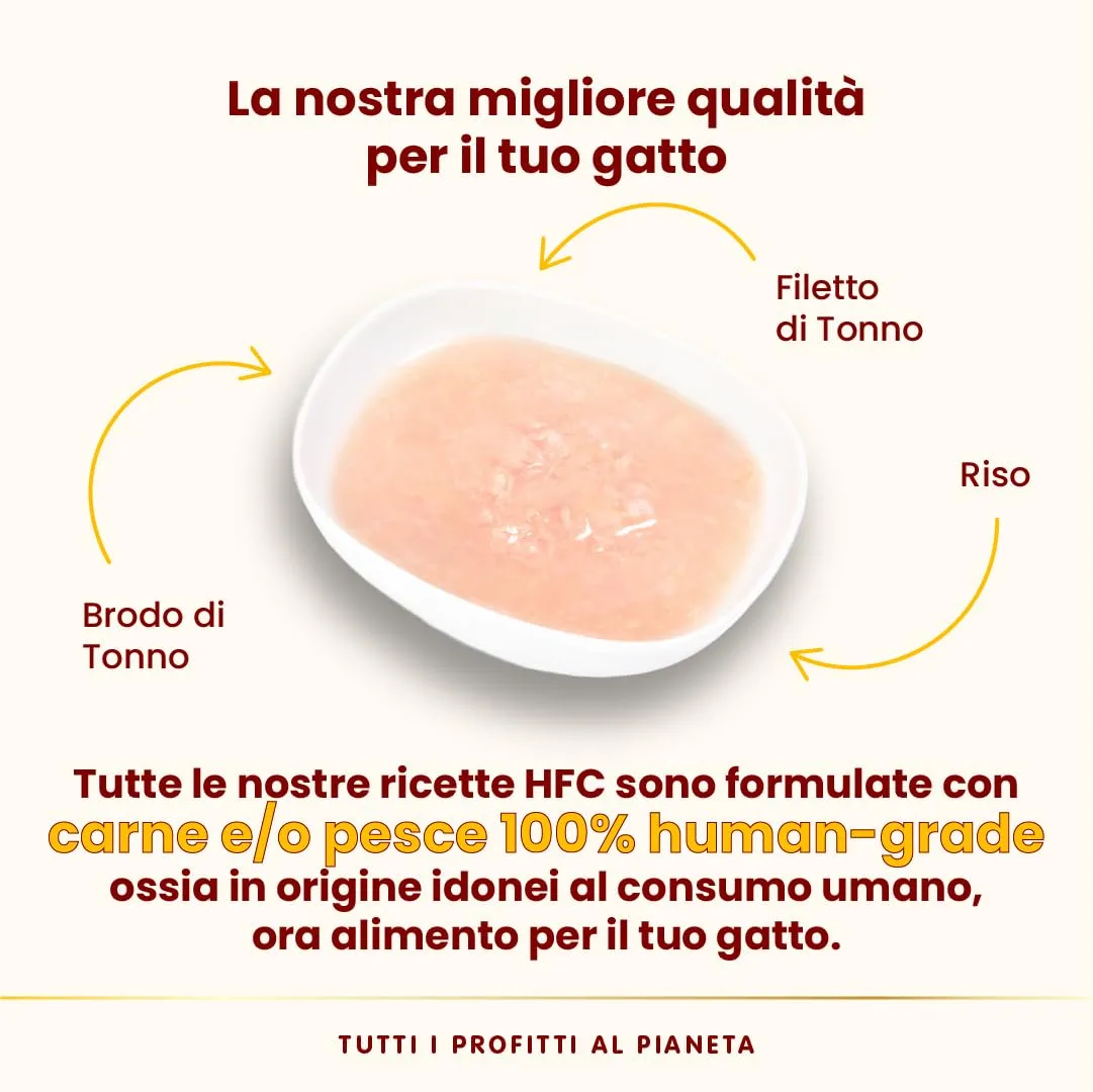 Almo Nature HFC Hydration Help, Brodo di Tonno e Filetto di Tonno, 50g, Confezione da 24 - immagine 4