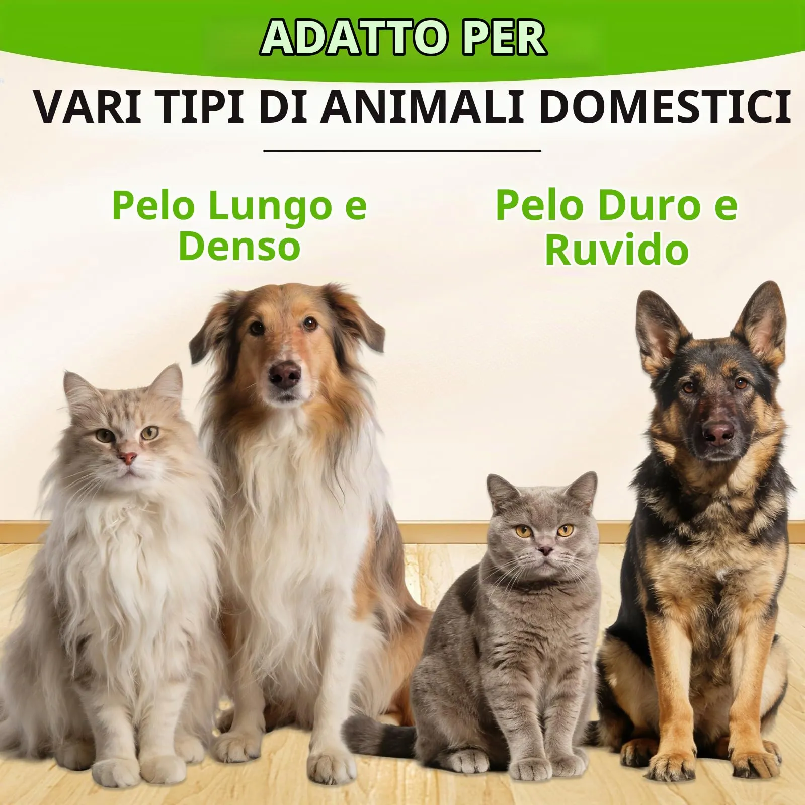 Soodyoow Spazzola per Cani e Gatti, Pettine Doppia Faccia 17+9 in Acciaio Inossidabile per Peli Morti e Nodi - immagine 6