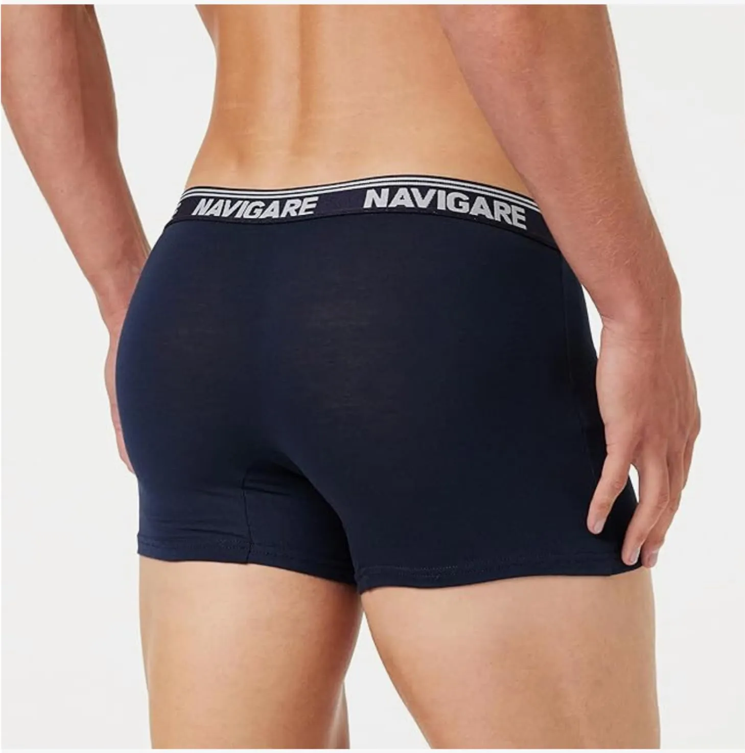Navigare Boxer Uomo 6 Pezzi Grigio/Nero/Navi (M) Tinta Unita Leggero - immagine 6
