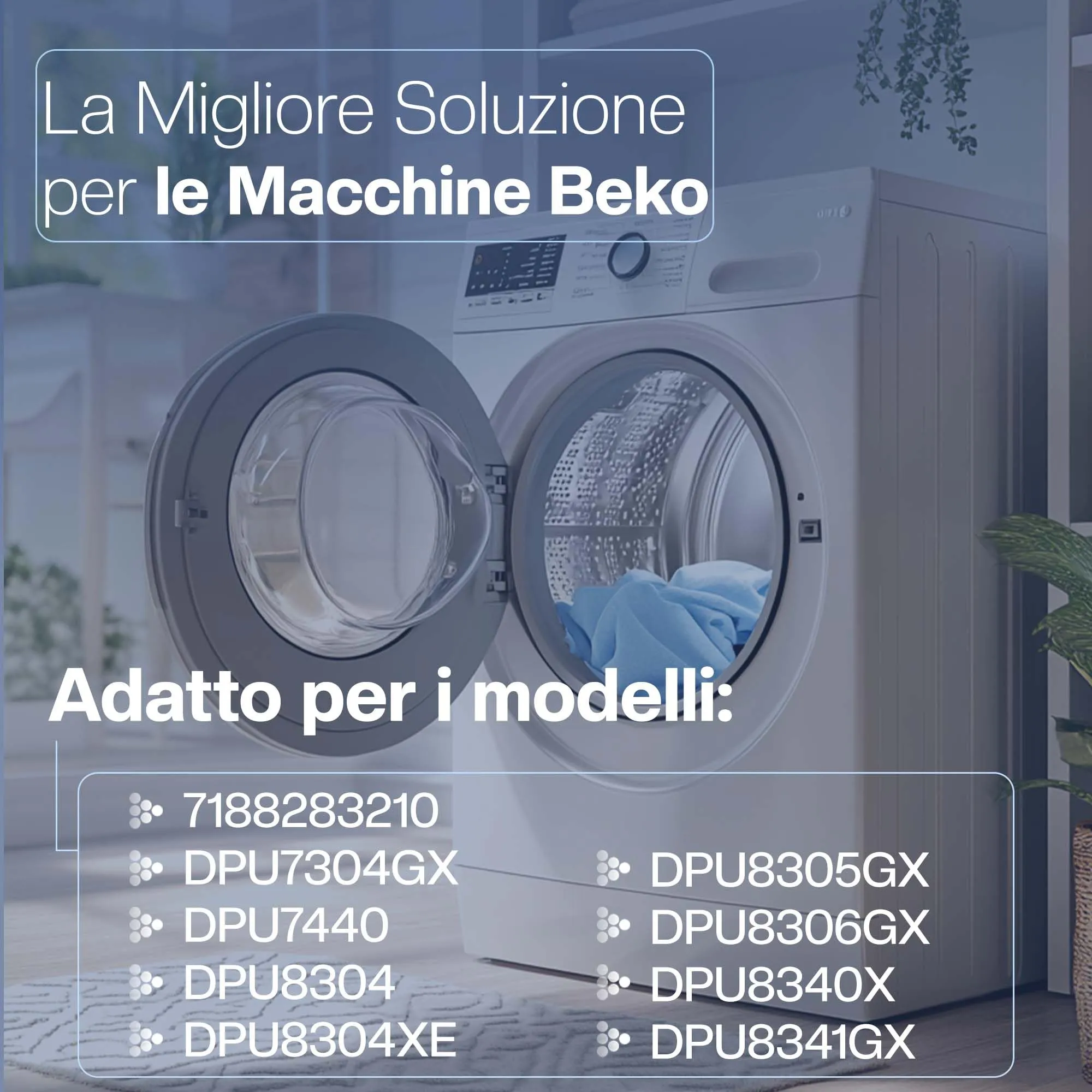 1E 3 Filtri in schiuma per asciugatrice Beko 2964840100 - immagine 3