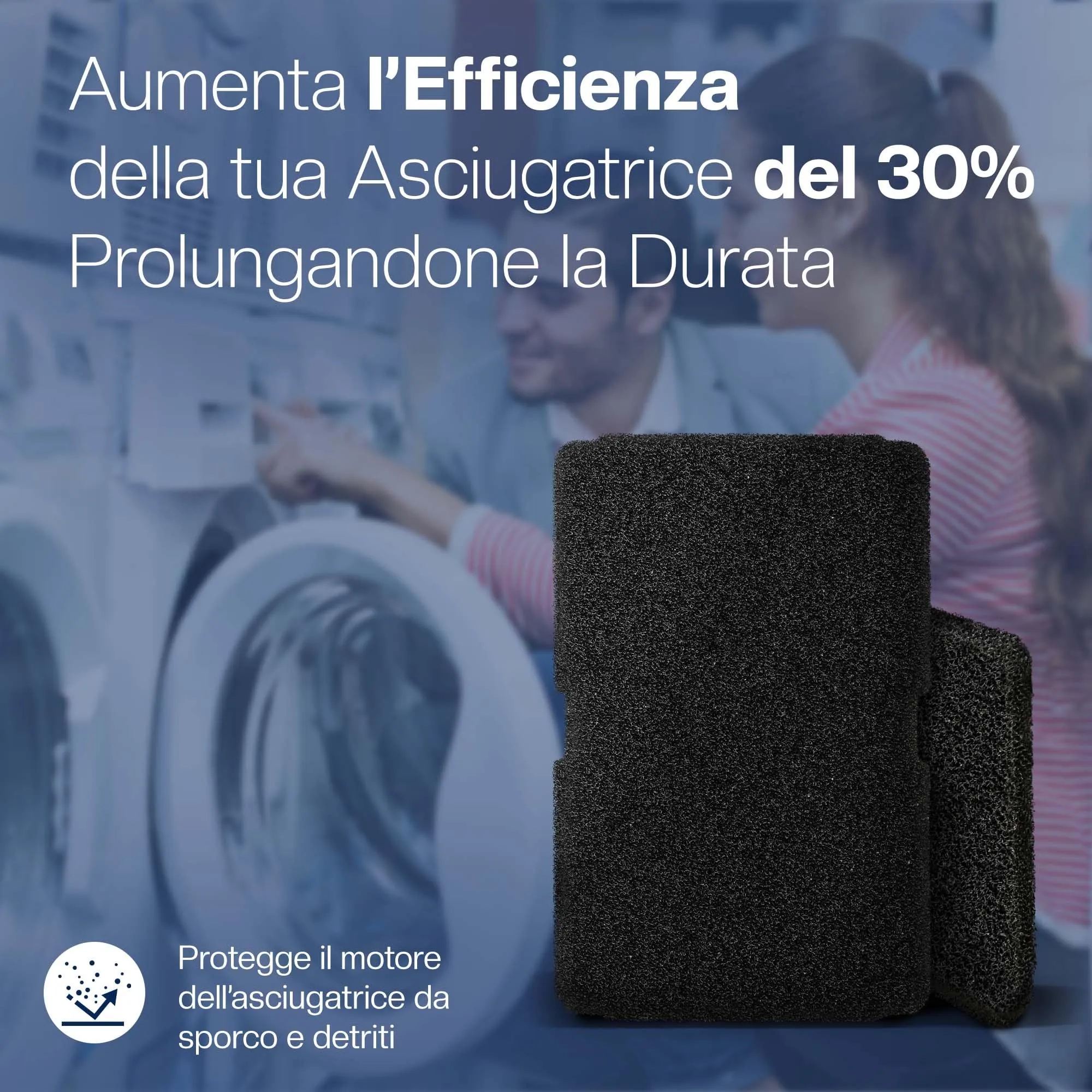 1E 3 Filtri in schiuma per asciugatrice Beko 2964840100 - immagine 7