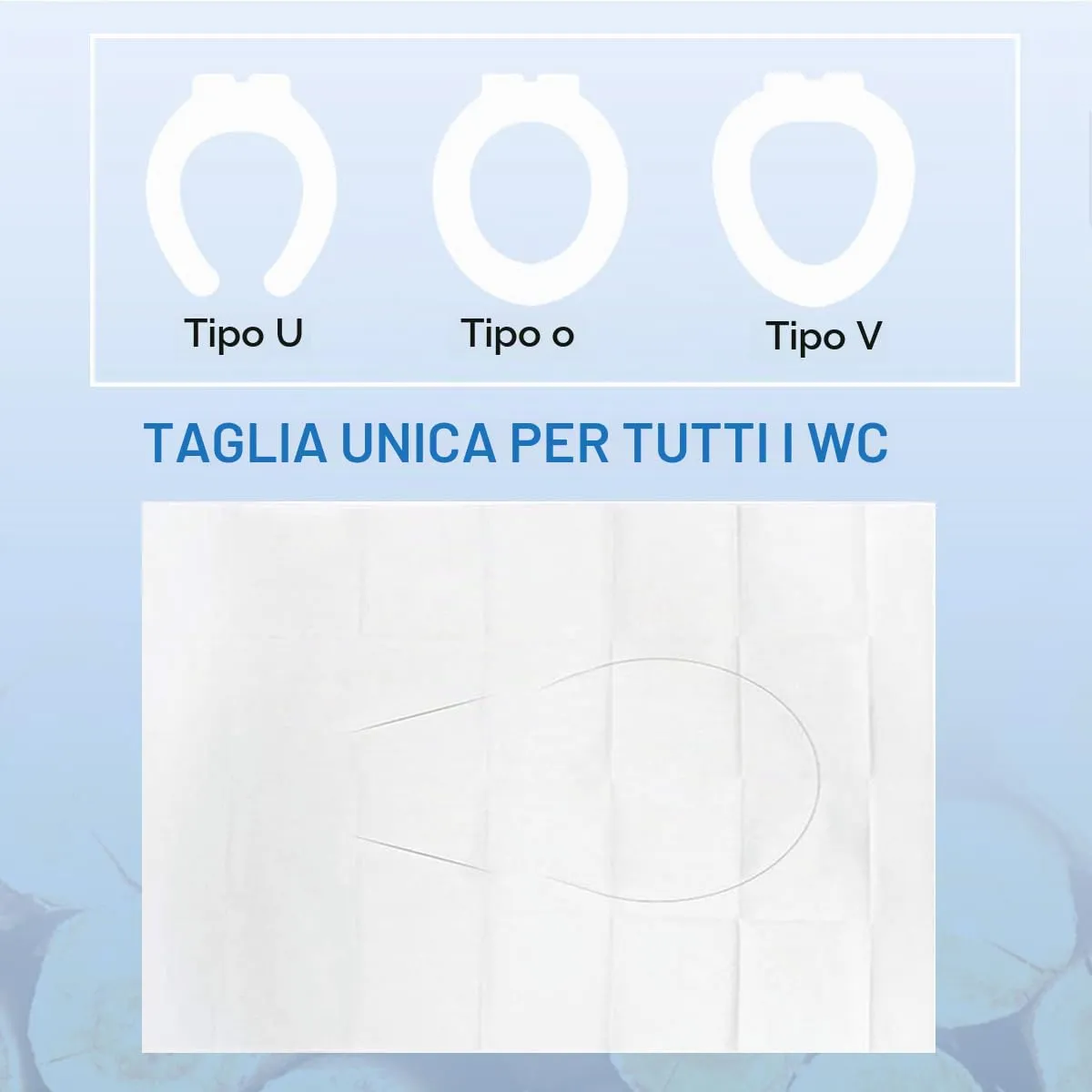 Romon Copriwater Usa e Getta, 48 Pezzi, 47 x 39cm - immagine 4