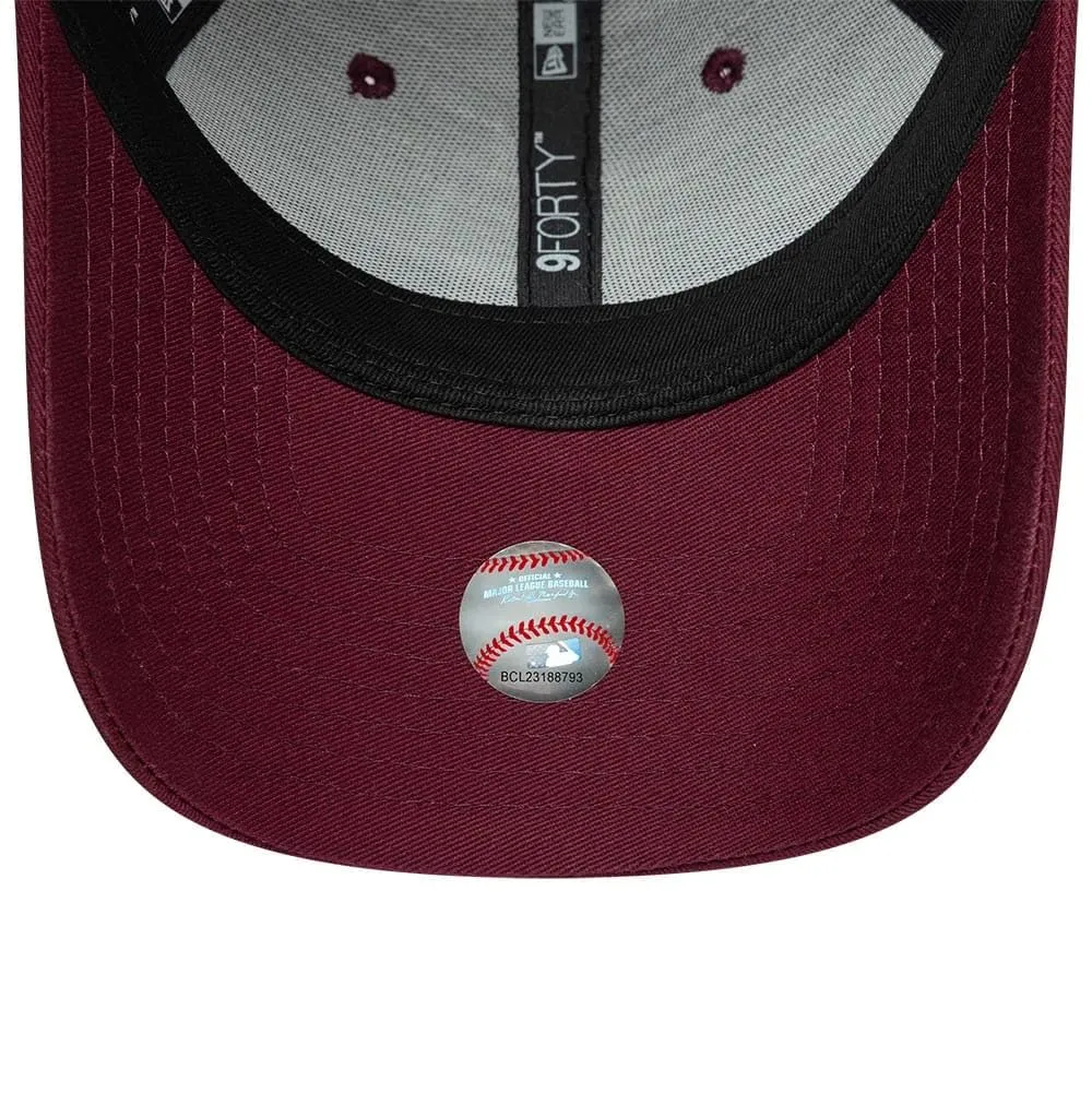 New Era Los Angeles Dodgers Team Outline 9Forty Cappellino - Rosso Scuro - immagine 5