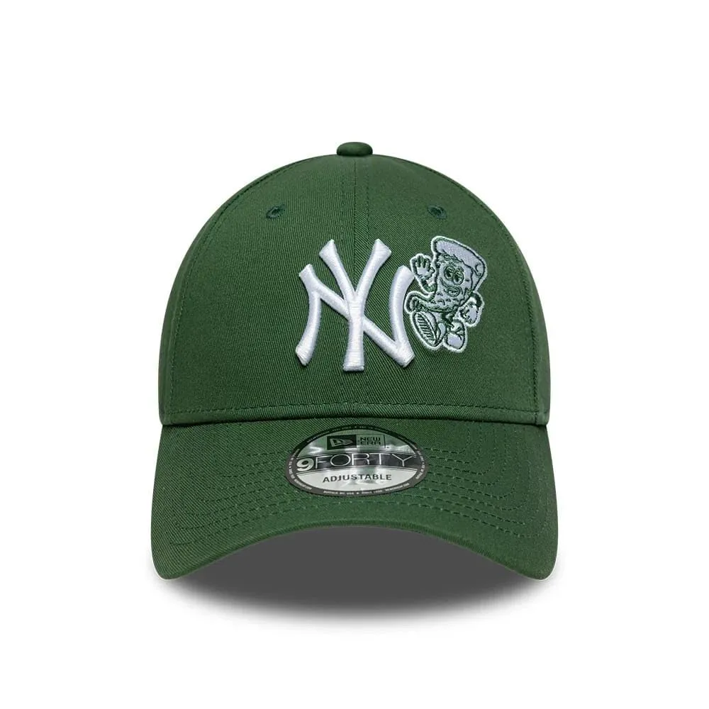 New Era New York Yankees Food Icon 9Forty Cappellino Verde - immagine 2