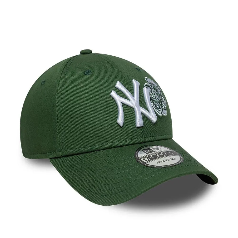 New Era New York Yankees Food Icon 9Forty Cappellino Verde - immagine 3