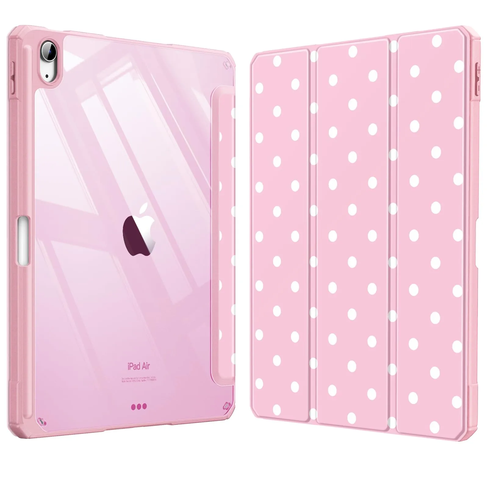 FINTIE Cover for iPad Air 11" M4/M3/M2 (2024-2026) and iPad Air 5th & 4th Gen 10.9" (Pois Pink) - immagine 1