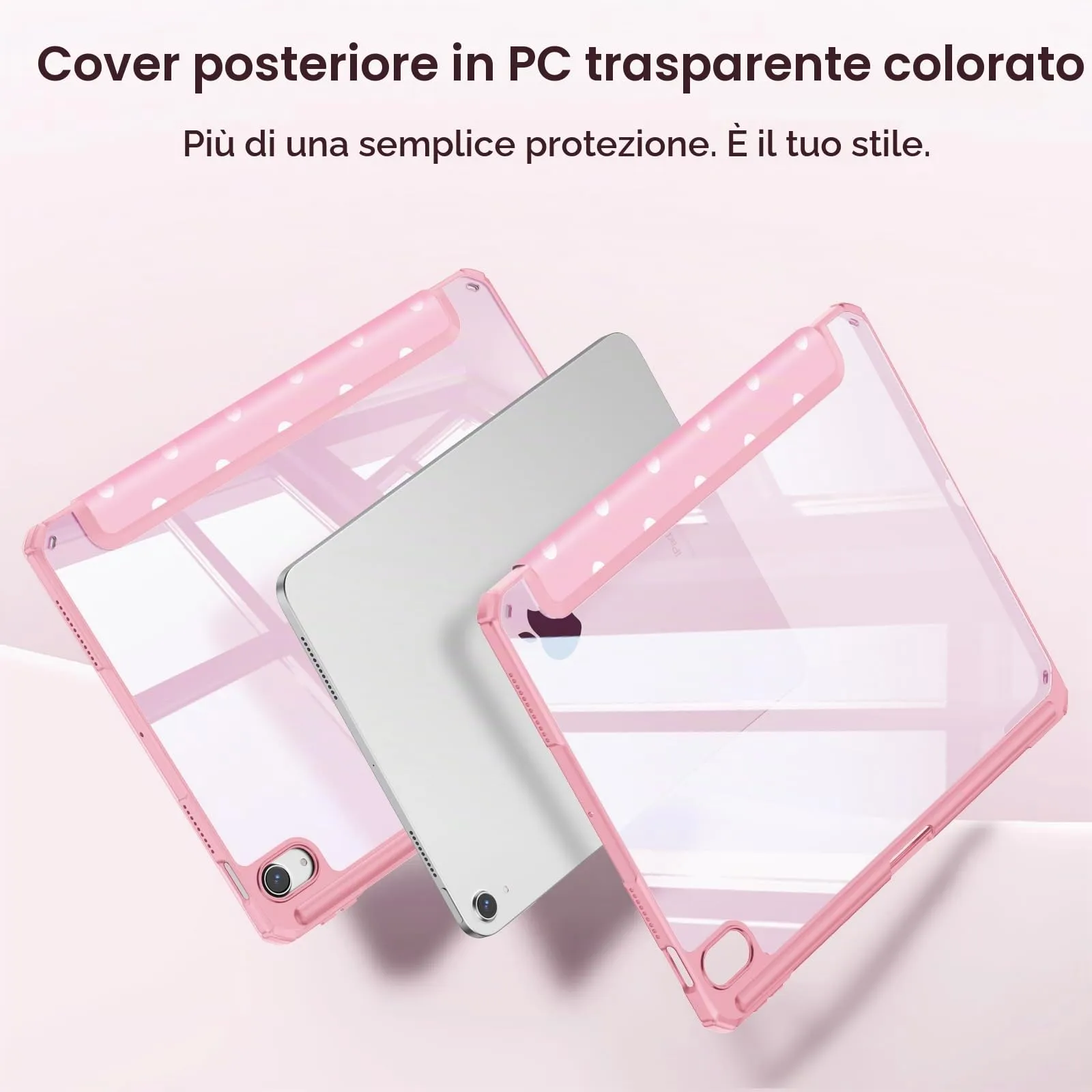 FINTIE Cover for iPad Air 11" M4/M3/M2 (2024-2026) and iPad Air 5th & 4th Gen 10.9" (Pois Pink) - immagine 4