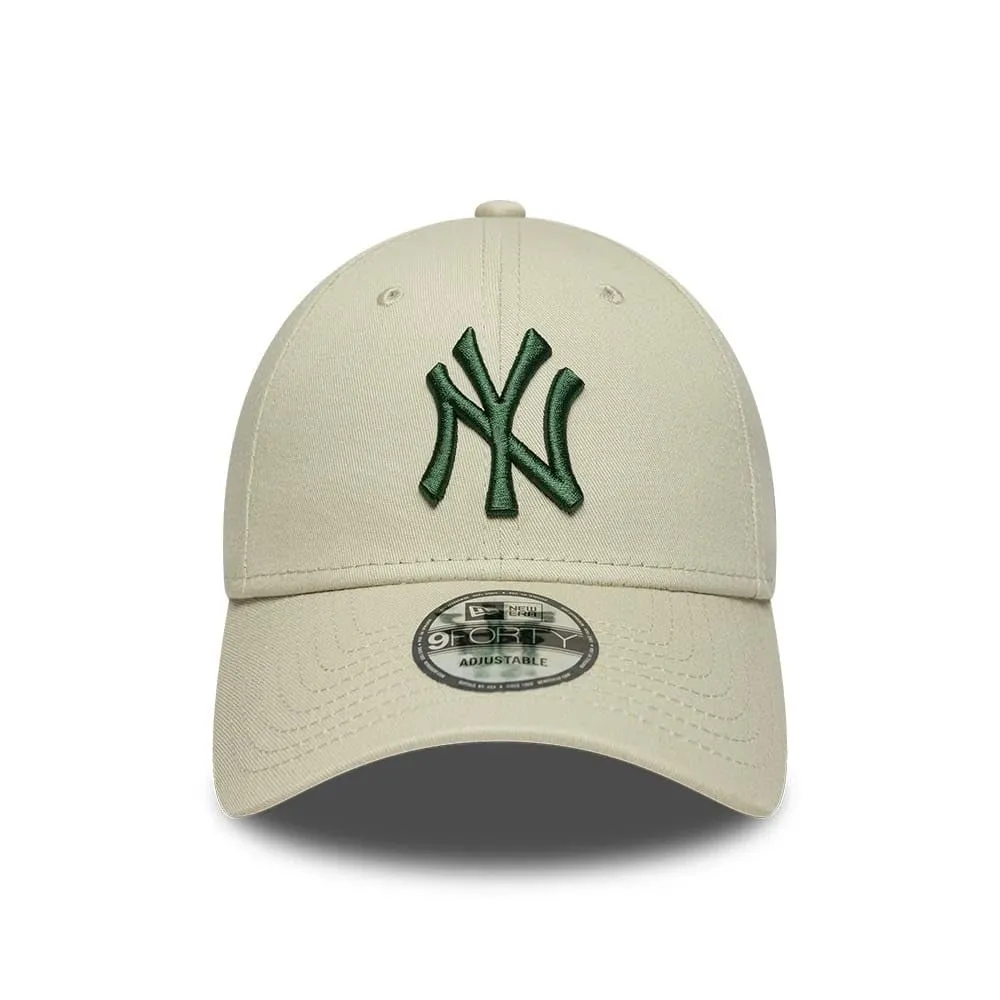 New Era New York Yankees League Essential 9Forty Cappellino Beige - immagine 2