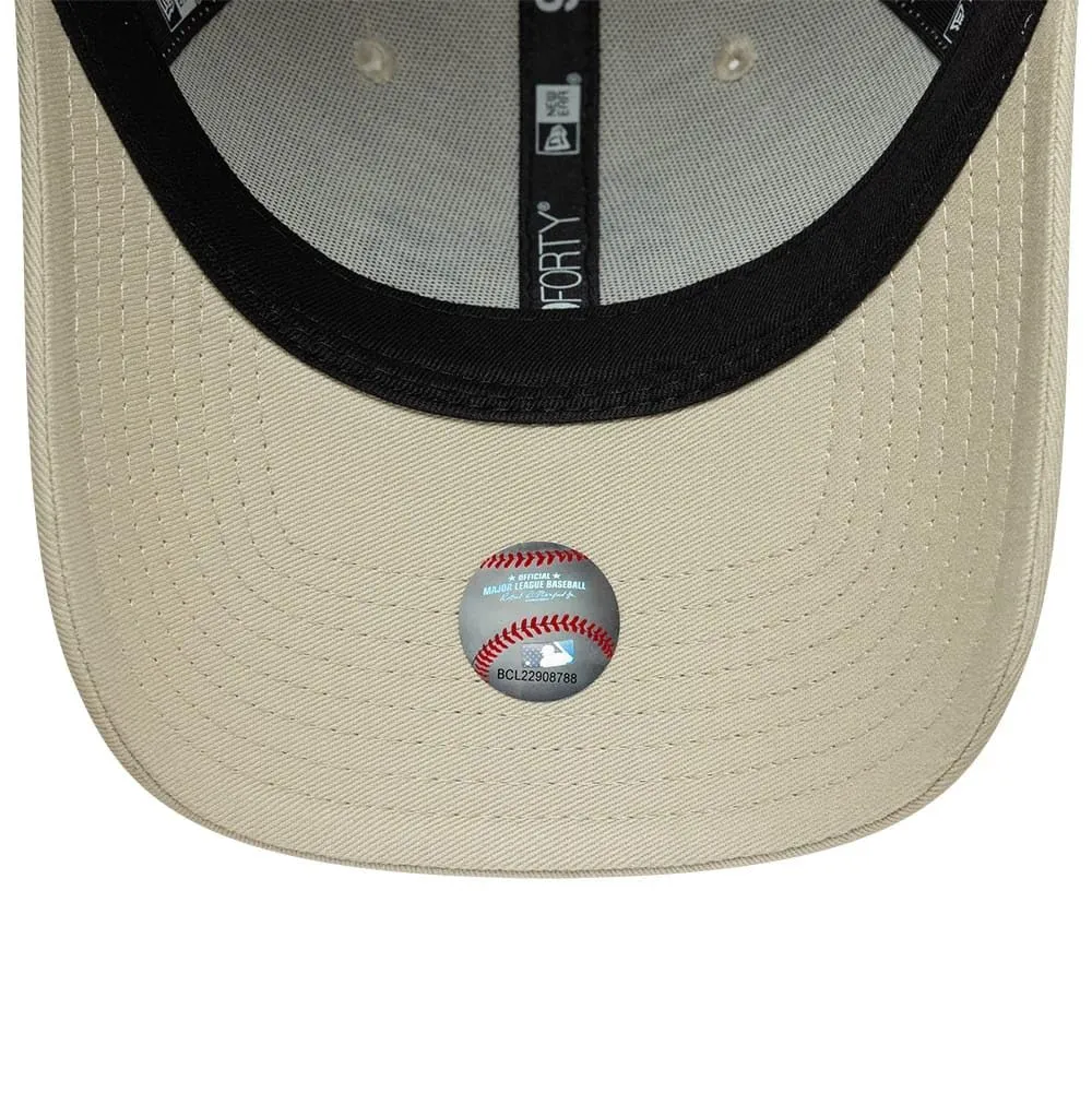 New Era Oakland Athletics Team Outline 9Forty Cap - Beige Chiaro - immagine 5