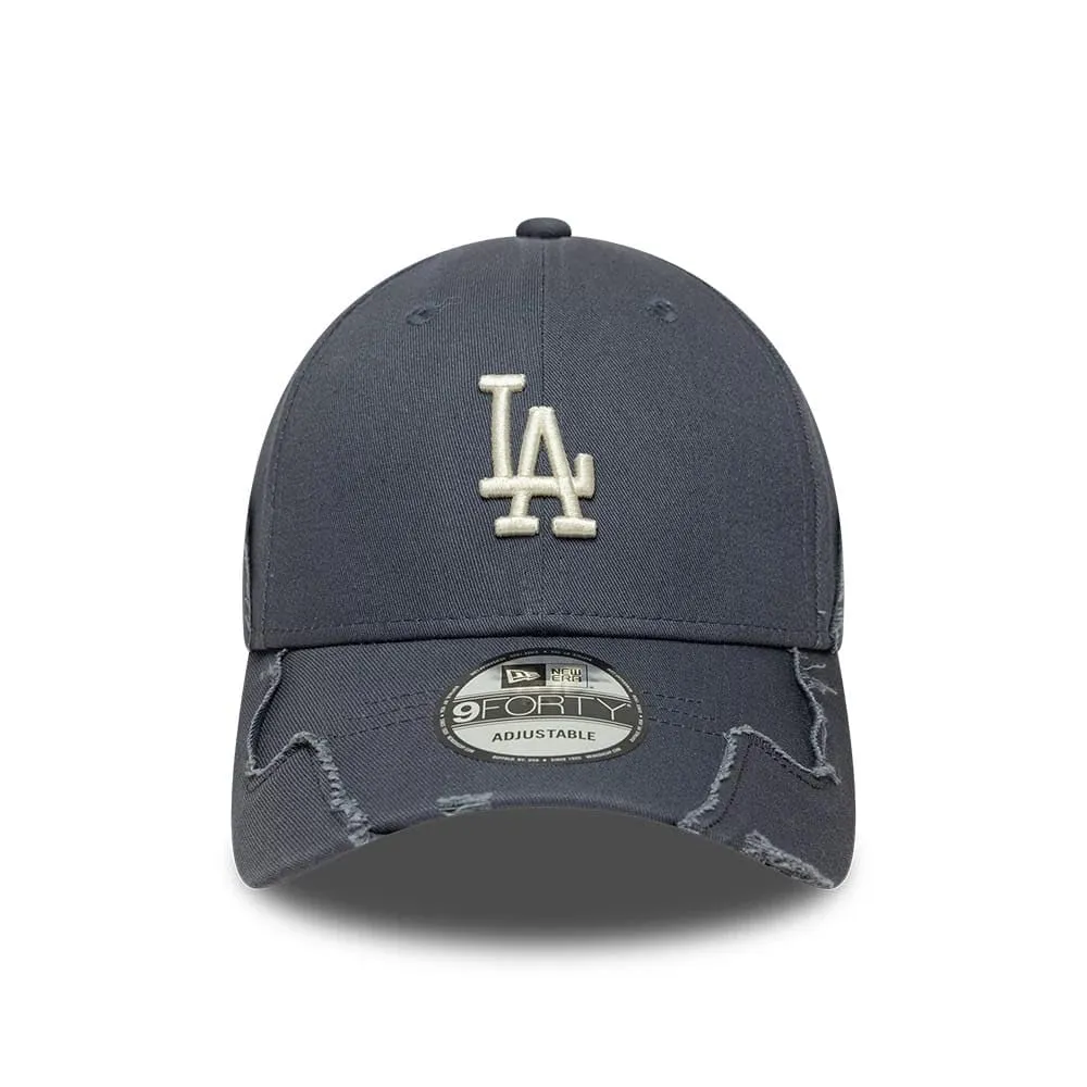 New Era Los Angeles Dodgers Distressed 9Forty Cappellino Grigio - immagine 2