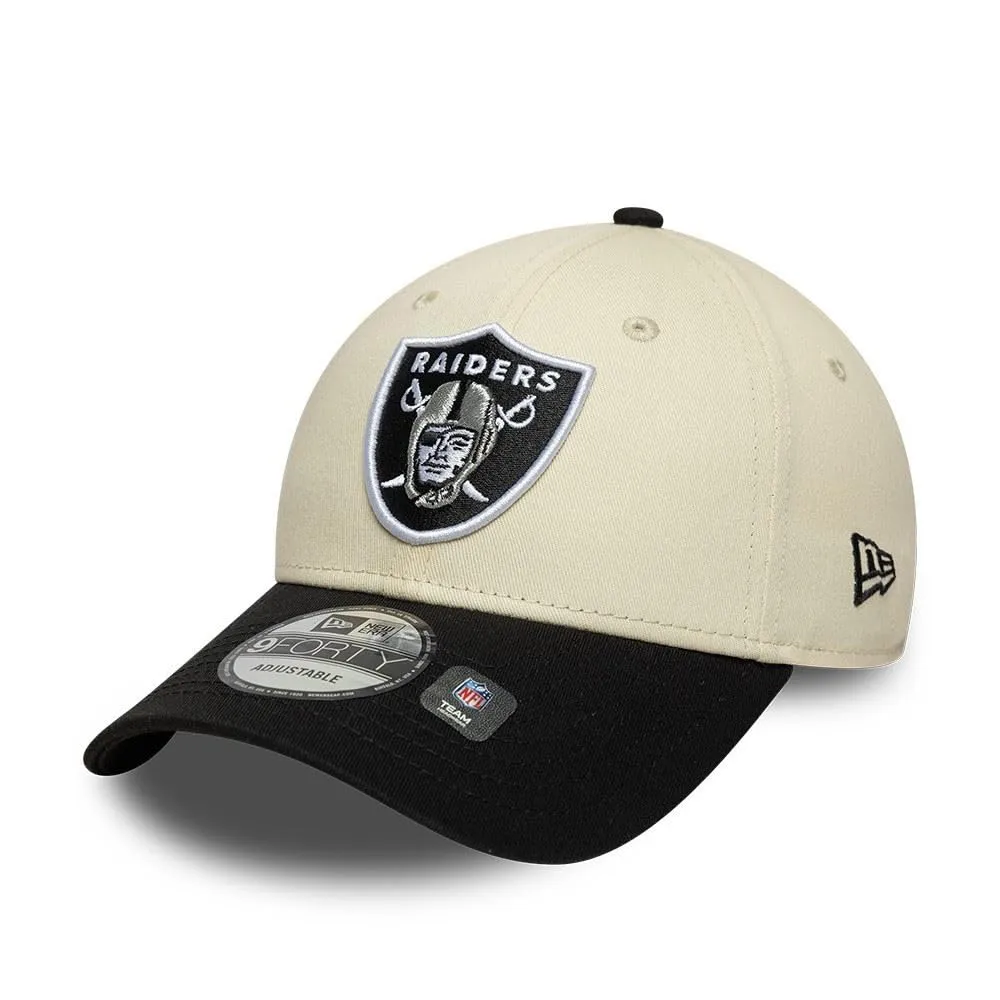 New Era Las Vegas Raiders Colourblock 9Forty Cap - Beige - immagine 1