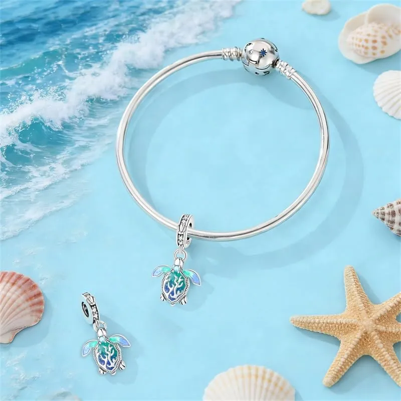 TINSLO Bead Charm in Argento Sterling 925 con Cubic Zirconia per Braccialetti e Collane Pandora e Europei - immagine 3