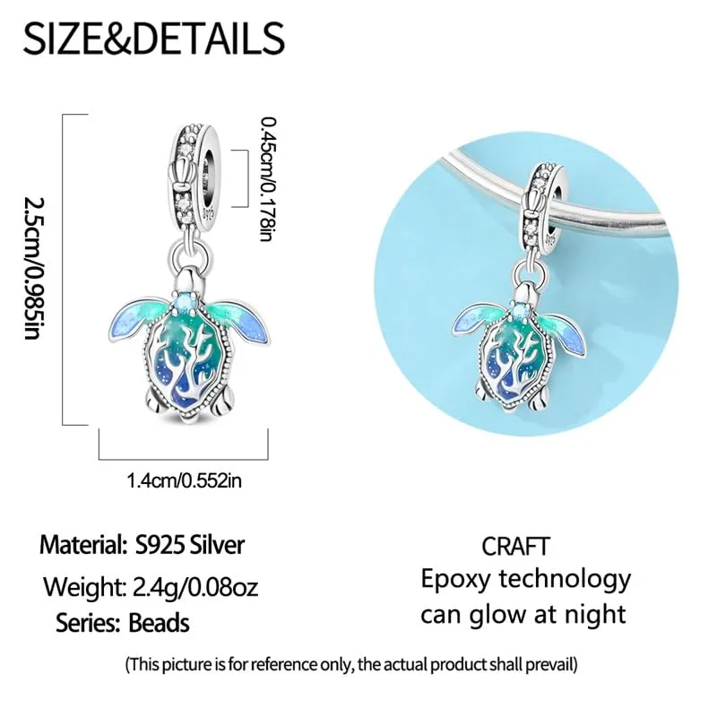 TINSLO Bead Charm in Argento Sterling 925 con Cubic Zirconia per Braccialetti e Collane Pandora e Europei - immagine 6