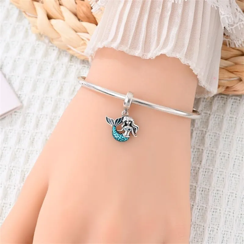 TINSLO Bead Charm Argento Sterling 925 con Cubic Zirconia per Braccialetti e Collane Europei - immagine 4
