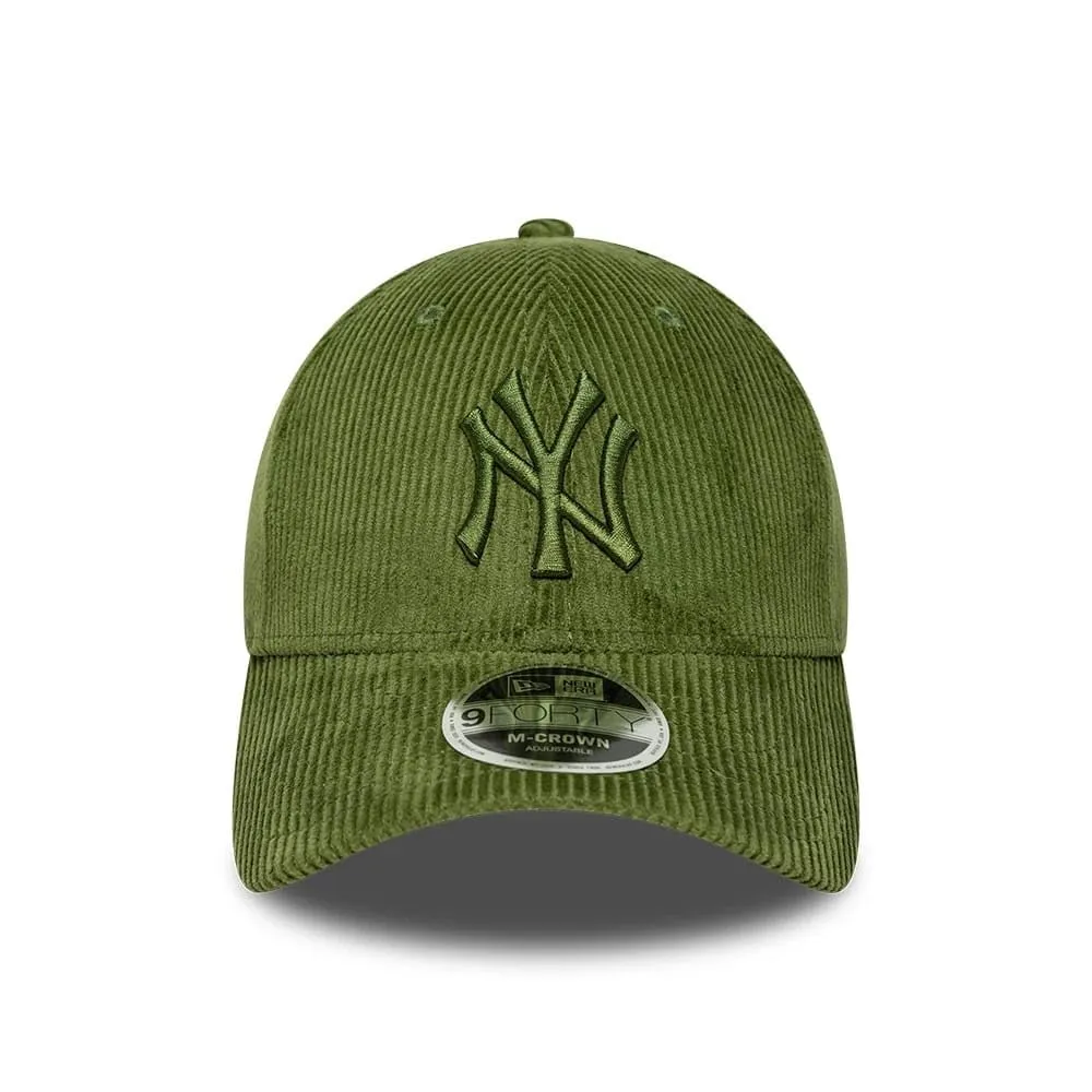 New Era New York Yankees Cord 9Forty Adjustable M-Crown Cap - Green - immagine 2