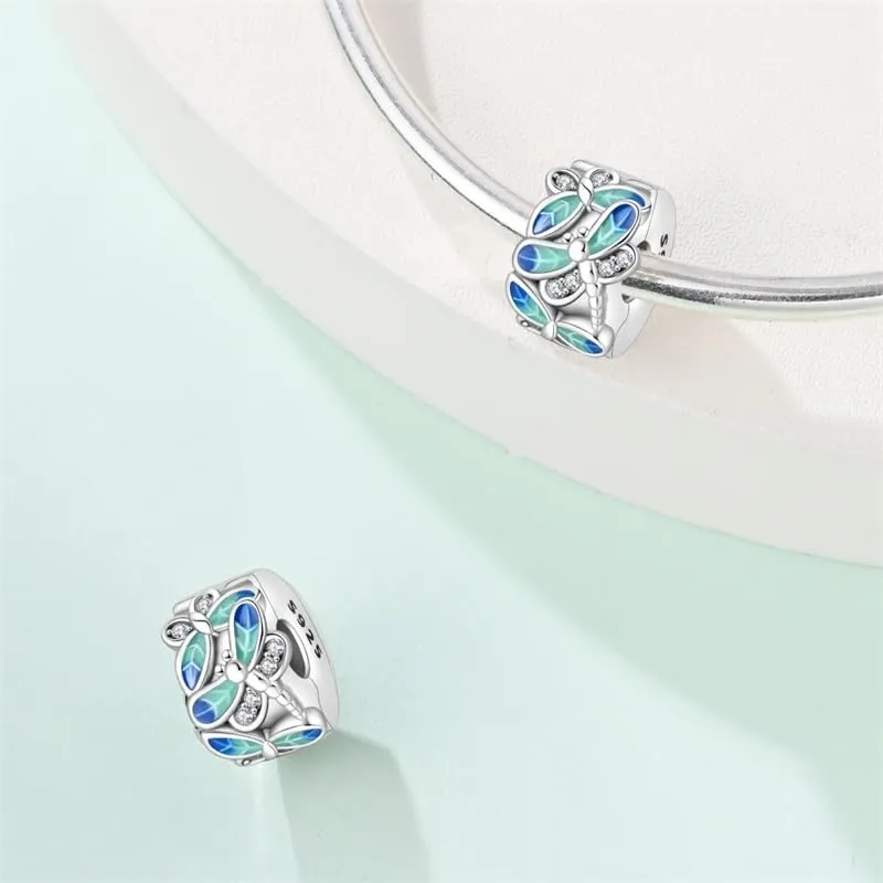 TINSLO Bead Charm in Argento Sterling 925 con Cubic Zirconia per Braccialetti e Collane Europee - immagine 2