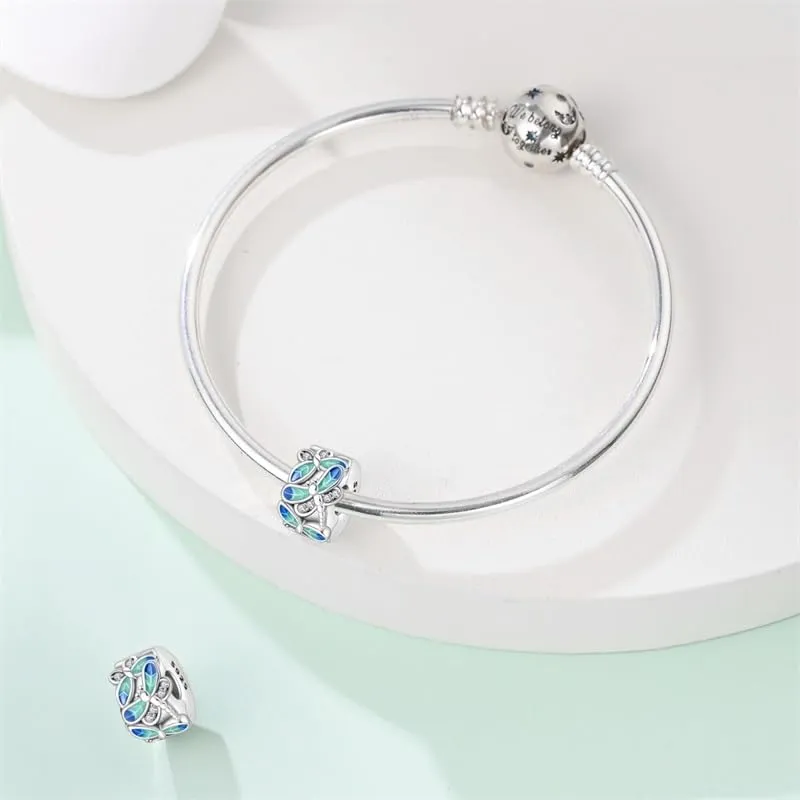 TINSLO Bead Charm in Argento Sterling 925 con Cubic Zirconia per Braccialetti e Collane Europee - immagine 3