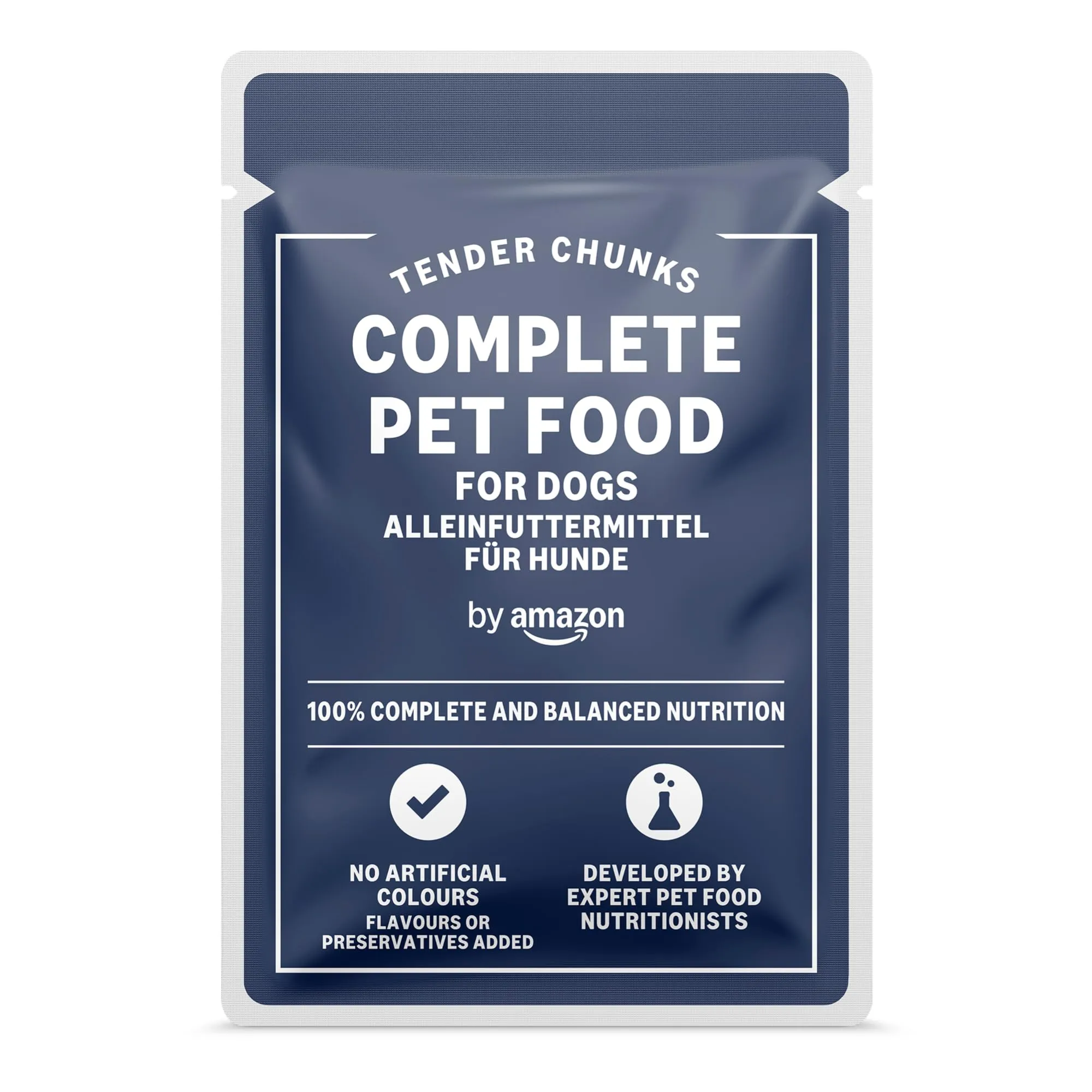 by Amazon Alimento completo per cuccioli di cane, Selezione di carne in gelatina, 1.2kg (12 sacchetti da 100g) - immagine 4
