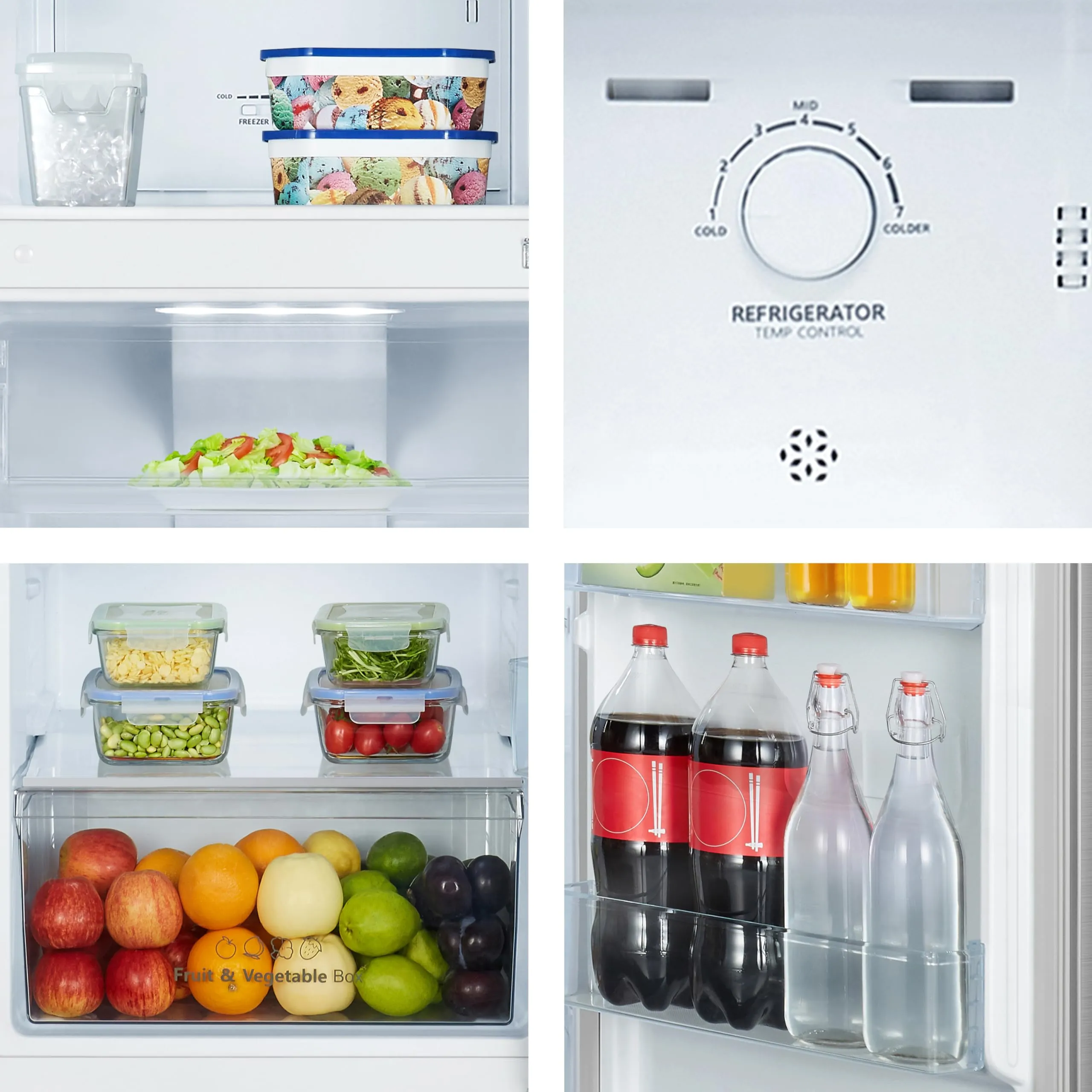 Hisense RT327N4ACE Frigorifero Doppia Porta Total No Frost Multi Air Flow, 55 cm, Inox, 249 L - immagine 4
