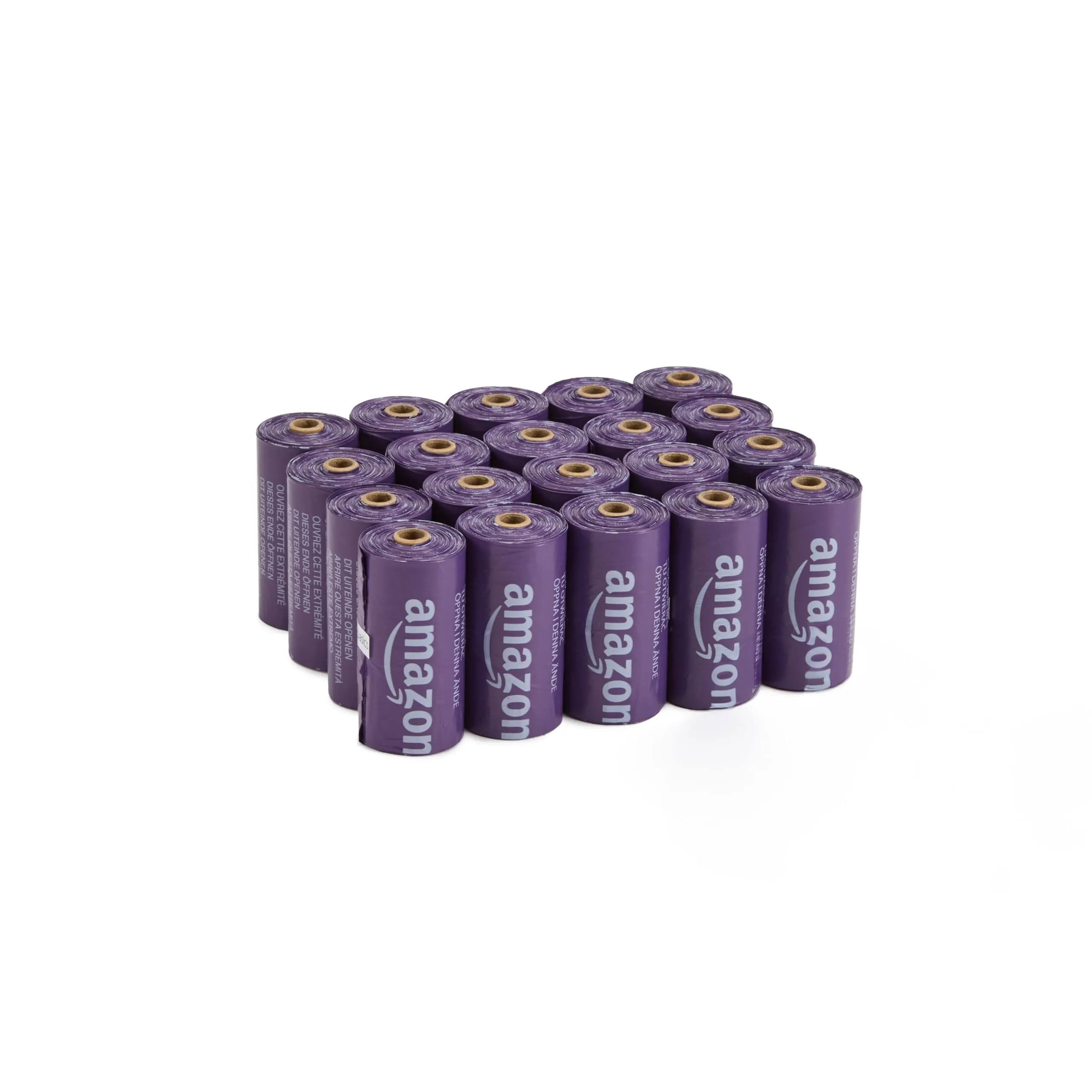 Amazon Basics Sacchetti igienici per cani alla lavanda, 300 pezzi (20 rotoli x 15 sacchetti) - immagine 1
