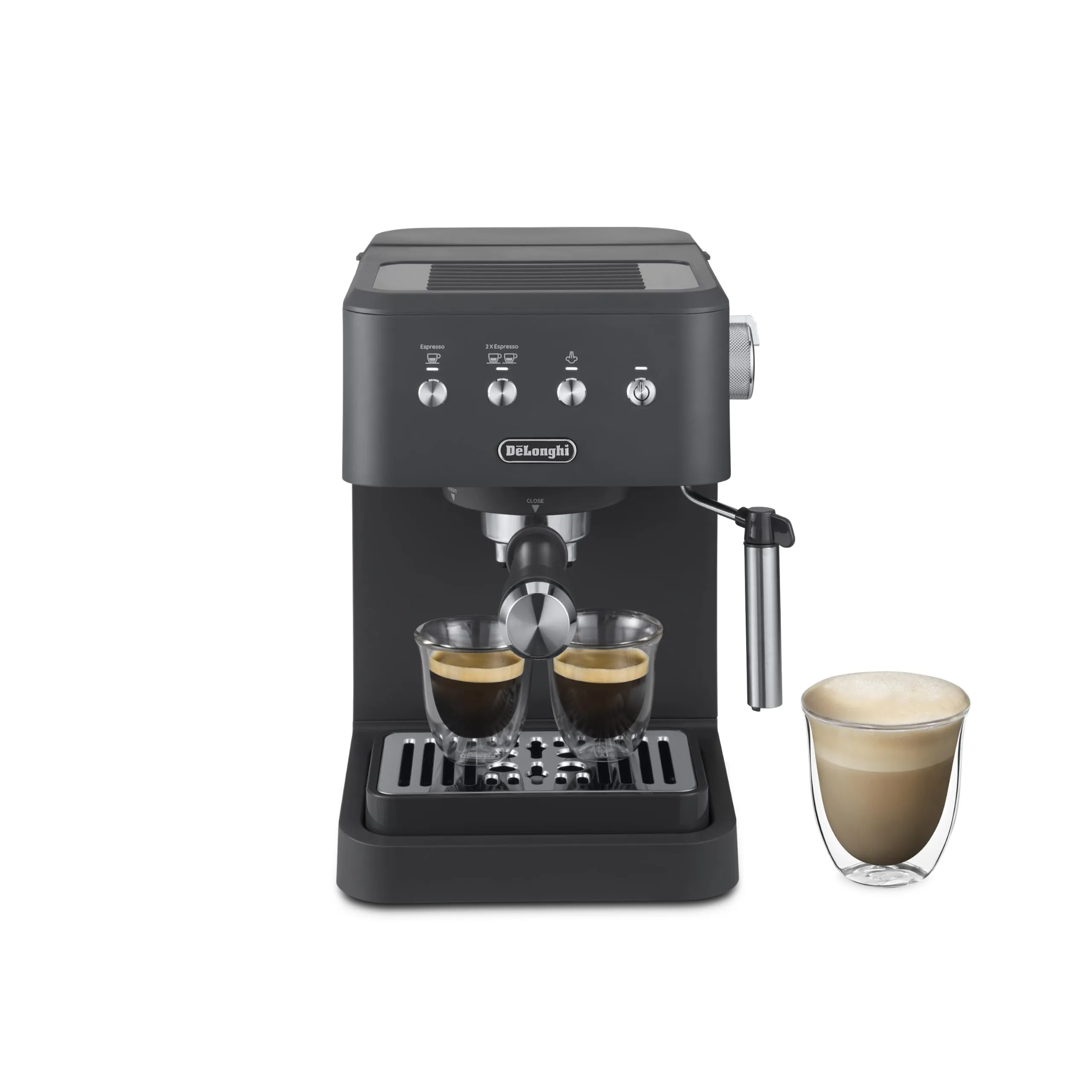 De'Longhi Classic Macchina da Caffè Espresso Montalatte Manuale Grigio EM352.G - immagine 1