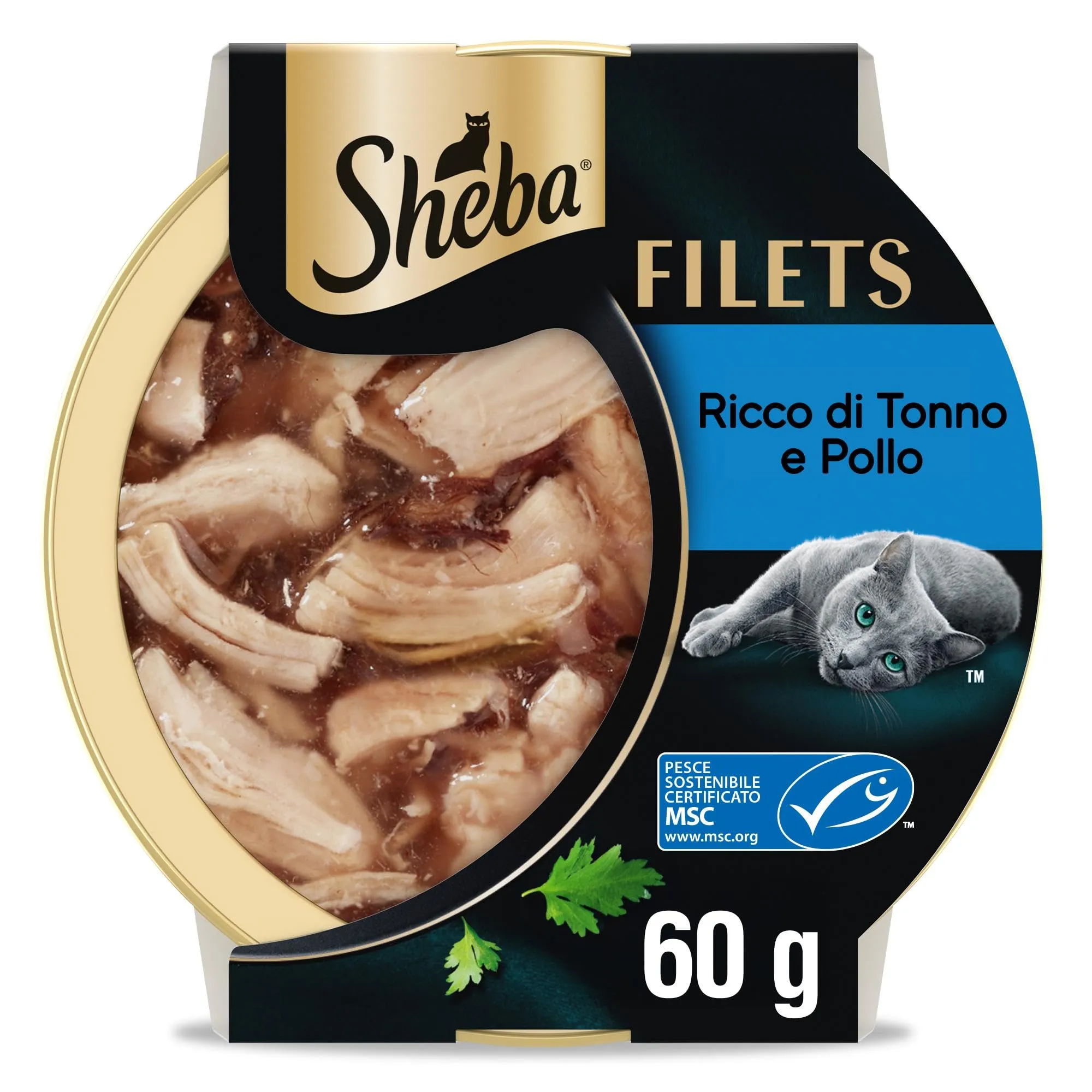 Sheba Filets Pollo & Tonno in salsa, 32 Vaschette da 60g - immagine 1