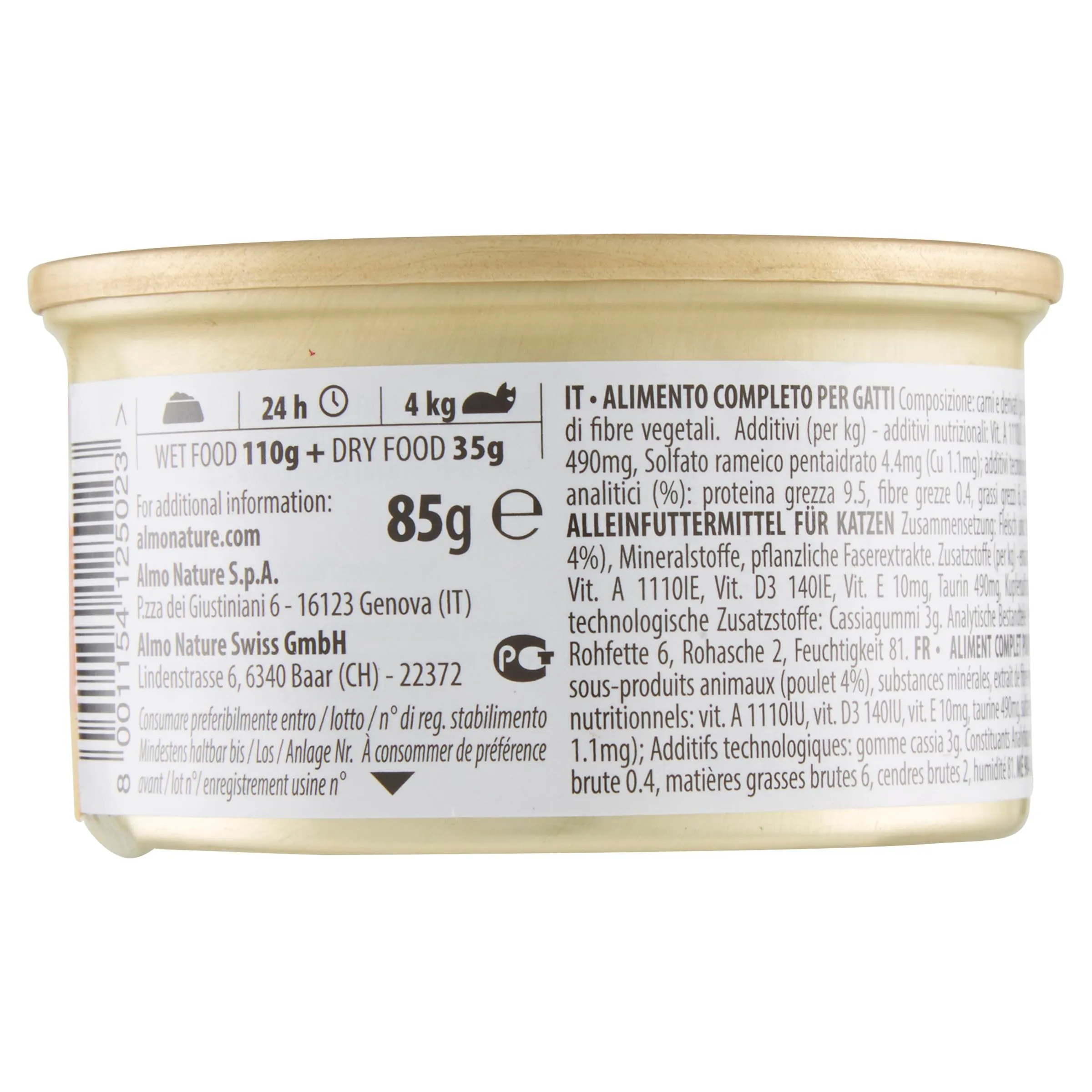 Almo Nature Daily Cibo Umido per Gatti Adulti Mousse al Pollo, 85 g, 24 Confezioni - immagine 2