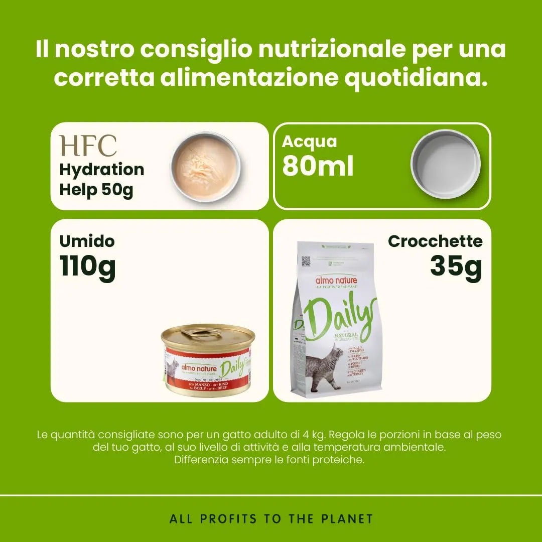 Almo Nature Daily Cibo Umido per Gatti Adulti Dadini Manzo 85 g, 24 pezzi - immagine 4
