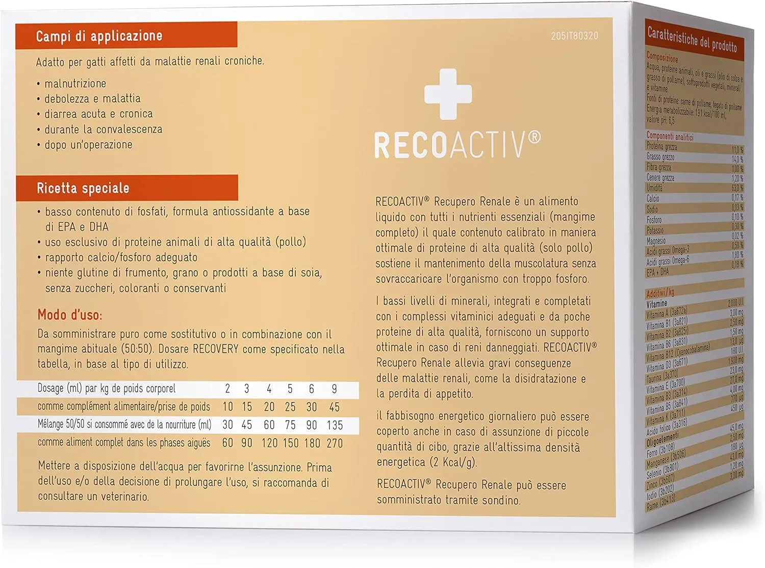 RECOACTIV Recovery Renale per gatti, 3 x 90 ml - immagine 2