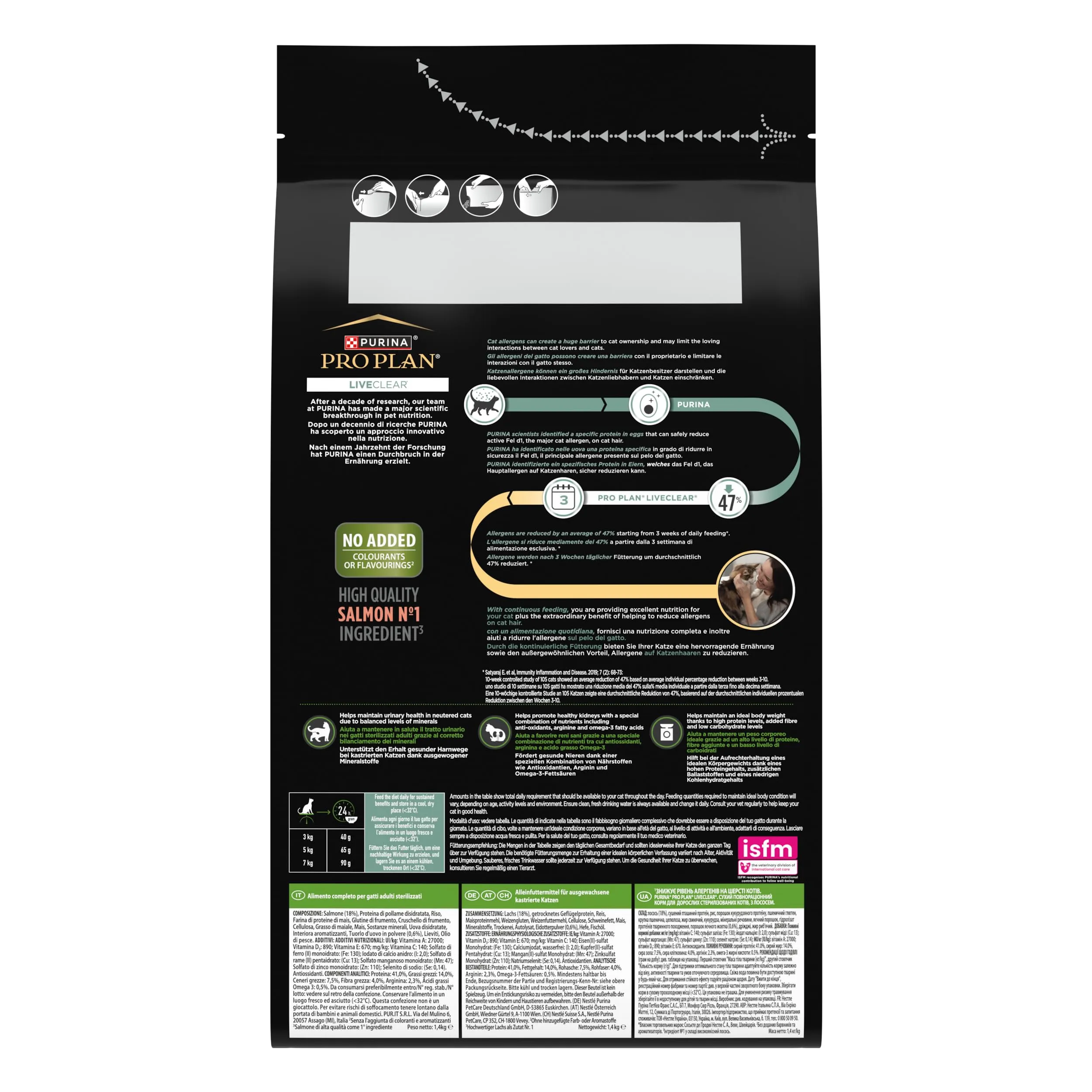 Purina Pro Plan Liveclear Croccantini Gatto Adulto, 1.4 kg - immagine 10
