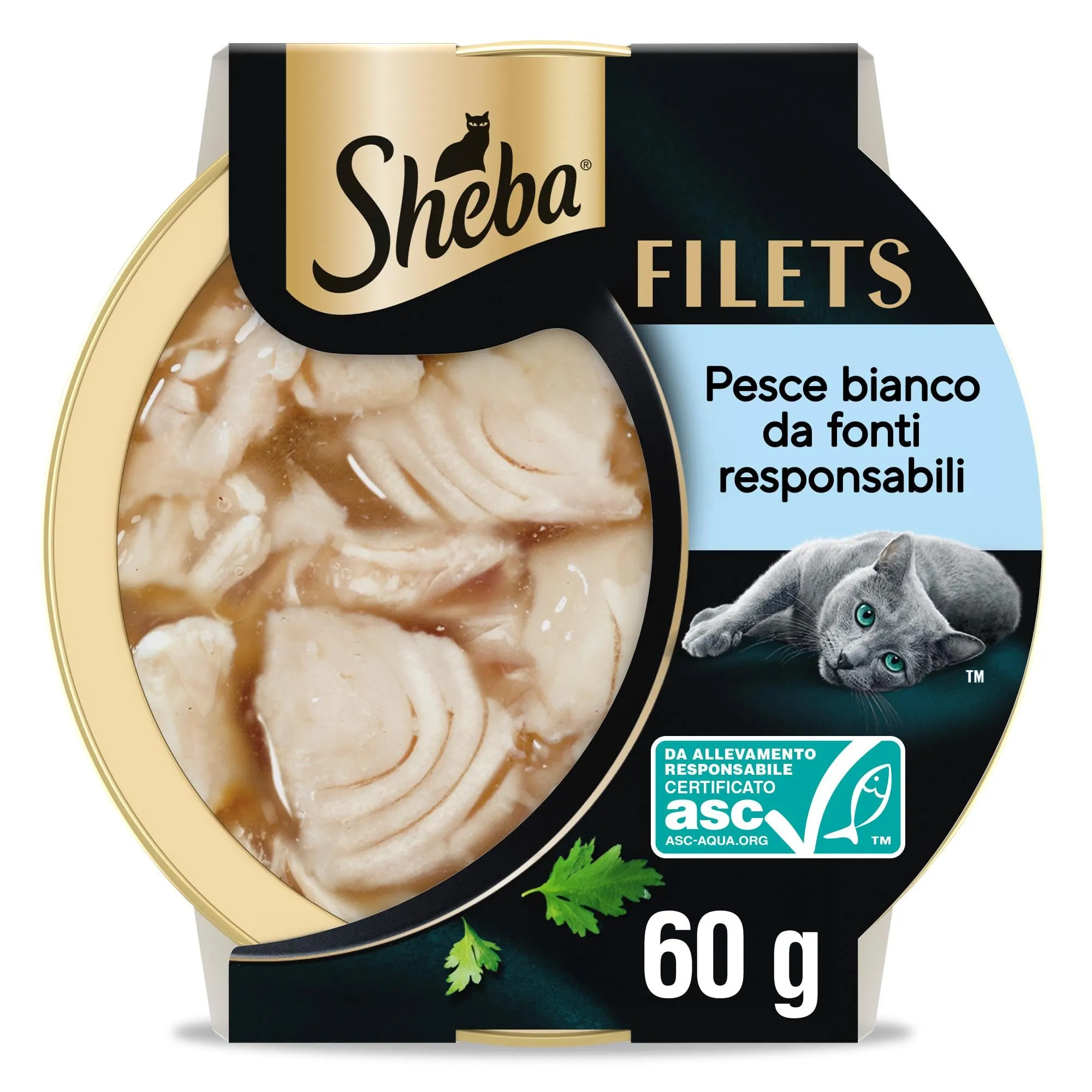 Sheba Filets Pesce Bianco in salsa, 32 Vaschette da 60g - immagine 1