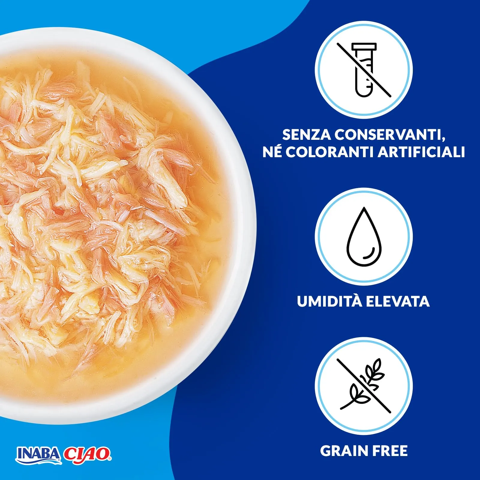 Inaba Ciao Broth Cibo Umido per Gatti al Pollo e Tonno, 40g - immagine 4