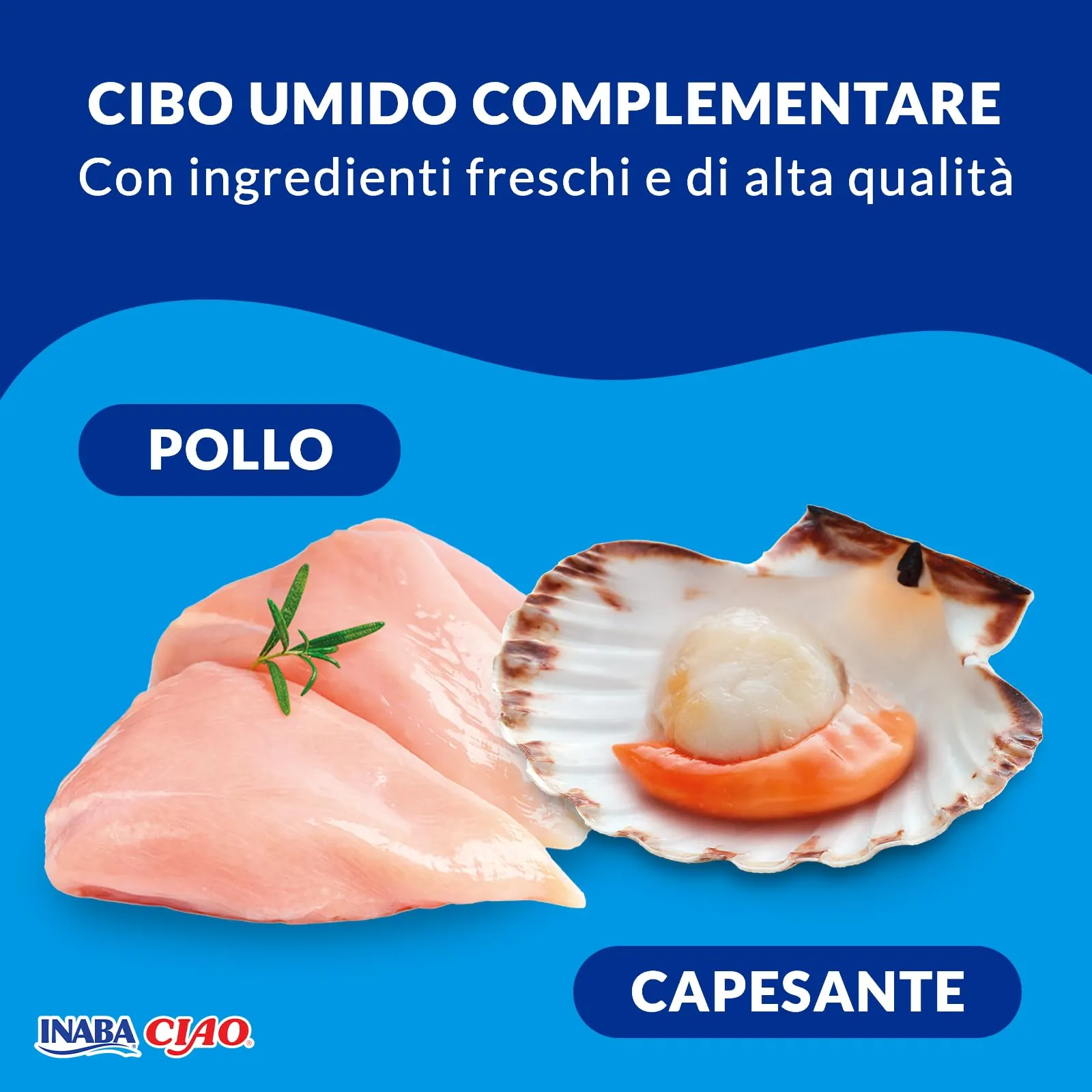 Inaba Ciao Broth Cibo Umido per Gatti al Pollo e Capesante, 40g - immagine 3
