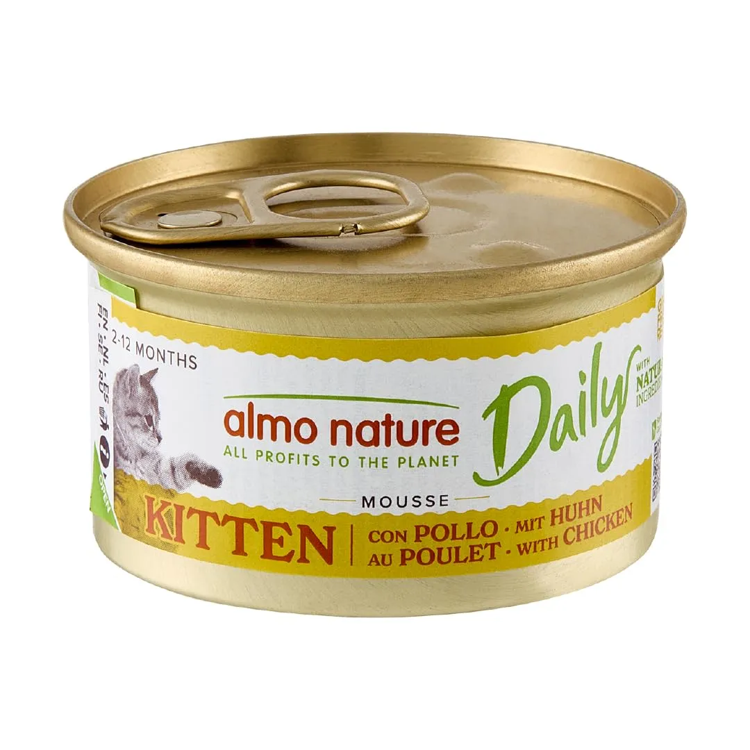 Almo Nature Daily Kitten Mousse Pollo, 85 g, Confezione da 24 - immagine 1