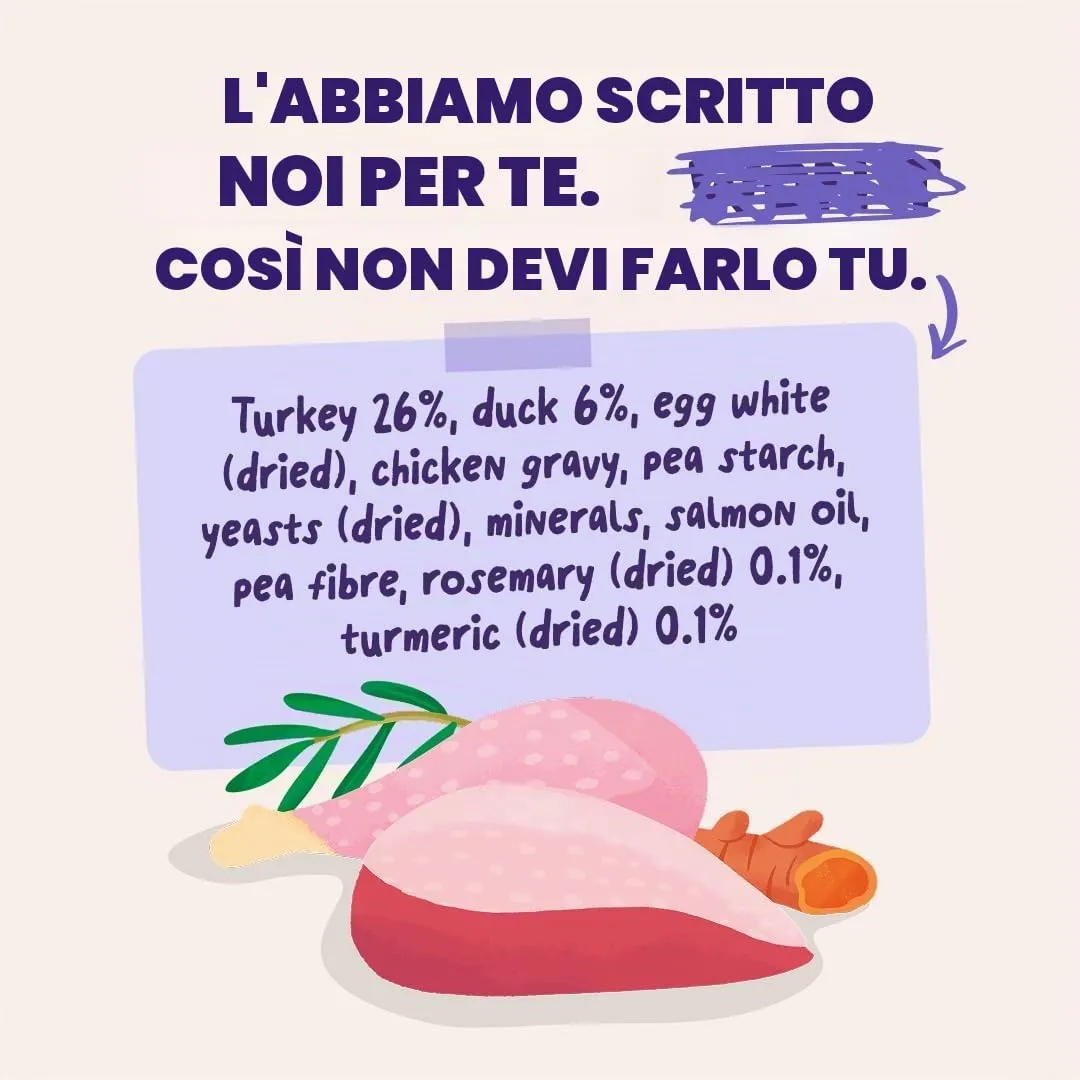 Edgard & Cooper Cibo Umido Gatti, Anatra e Tacchino in salsa, Ricetta Ipoallergenica per Gatti Sterilizzati (12x85g) - immagine 6