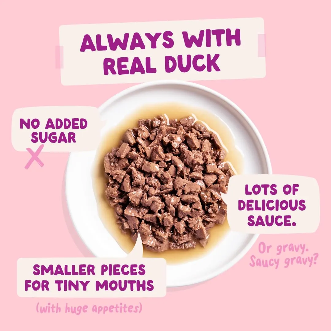 Edgard & Cooper Cibo Umido per Gattini, Anatra e Pollo in salsa, 12x85g - immagine 3