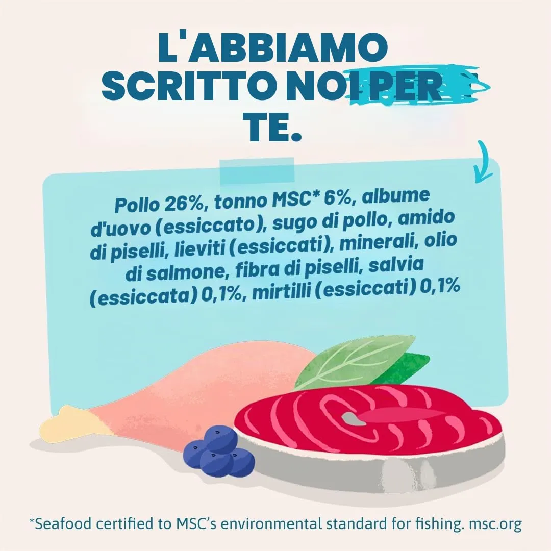 Edgard & Cooper Cibo Umido per Gatti, Tonno e Pollo in salsa, Senza Cereali, per Gatti Sterilizzati (12 x 85g) - immagine 6