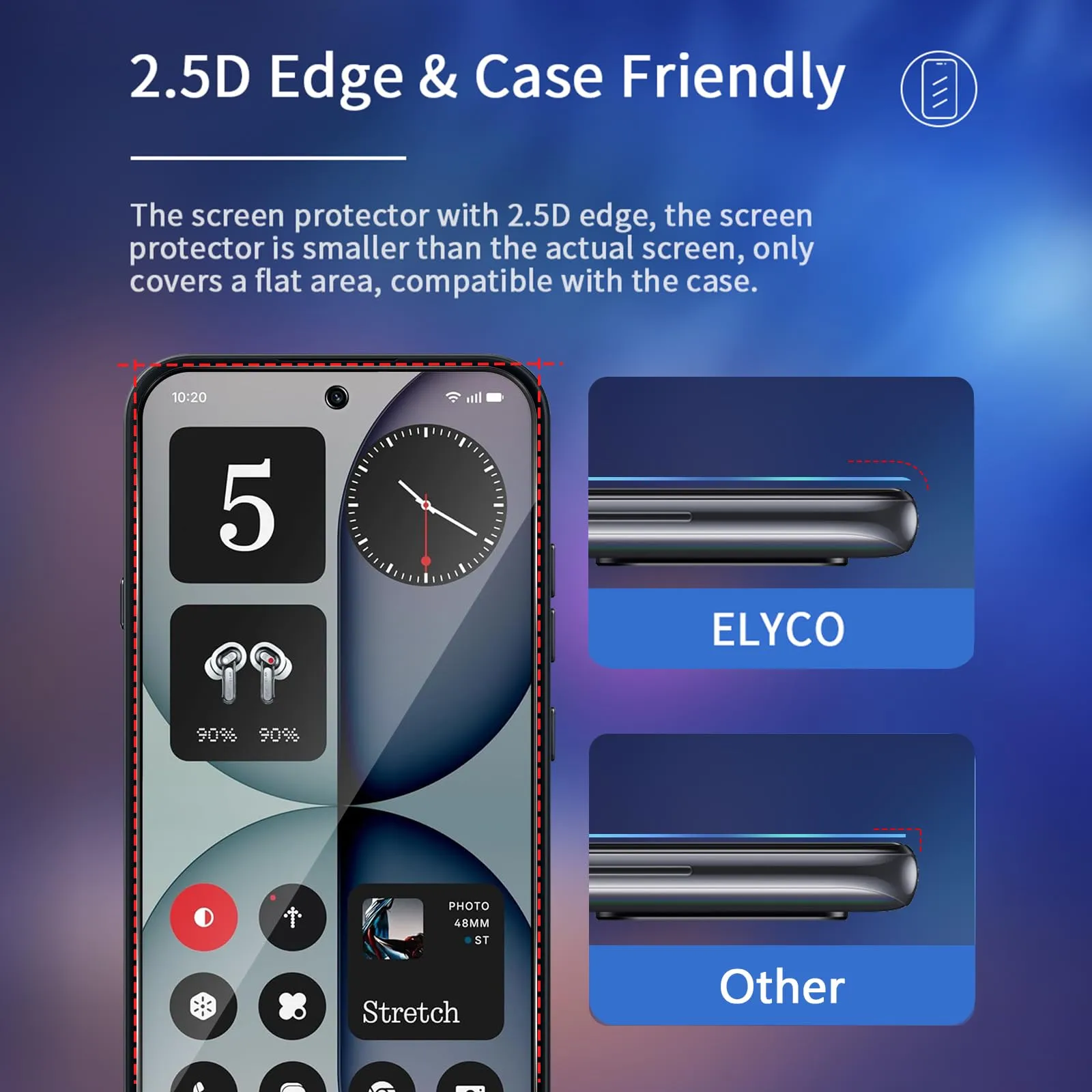 ELYCO Vetro Temperato Privacy per Nothing Phone 4A, 2 Pezzi - immagine 7