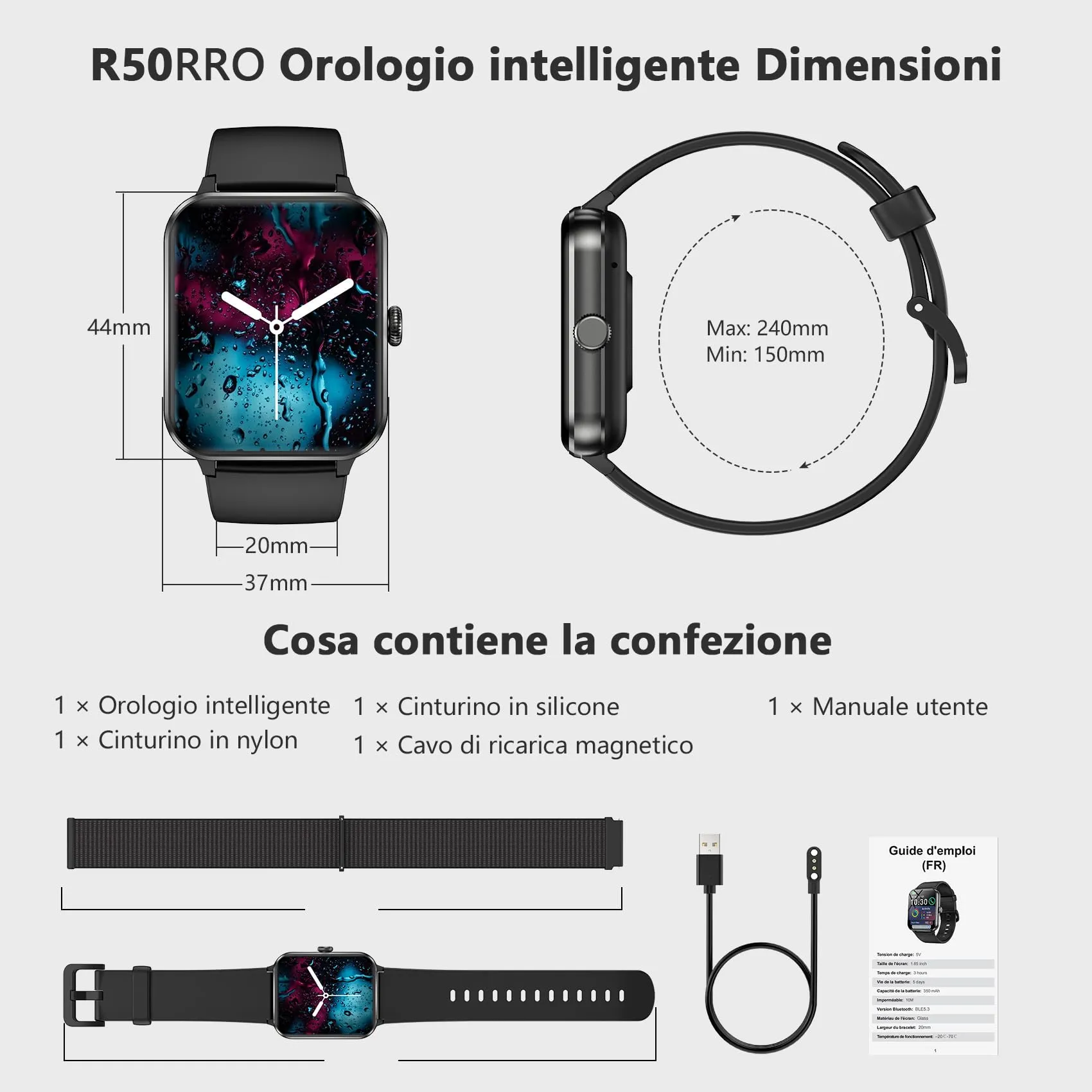 Blackview Smartwatch 1,85'' Bluetooth Calling, Fitness Tracker, Heart Rate and Sleep Monitor for Android and iOS - immagine 7