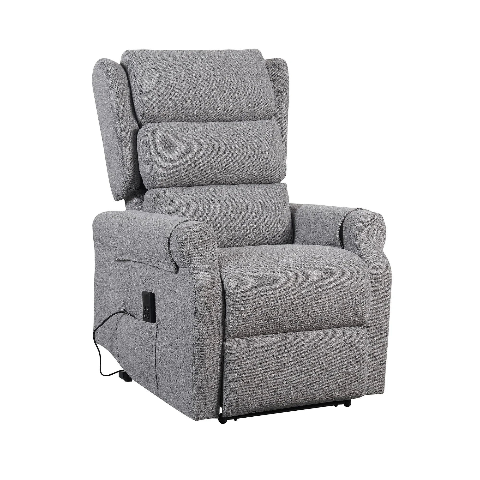 Poltrone Italia Poltrona Relax Elettrica Zero Gravity 2 Motori Alzapersona con Roller System, Grigio - immagine 1