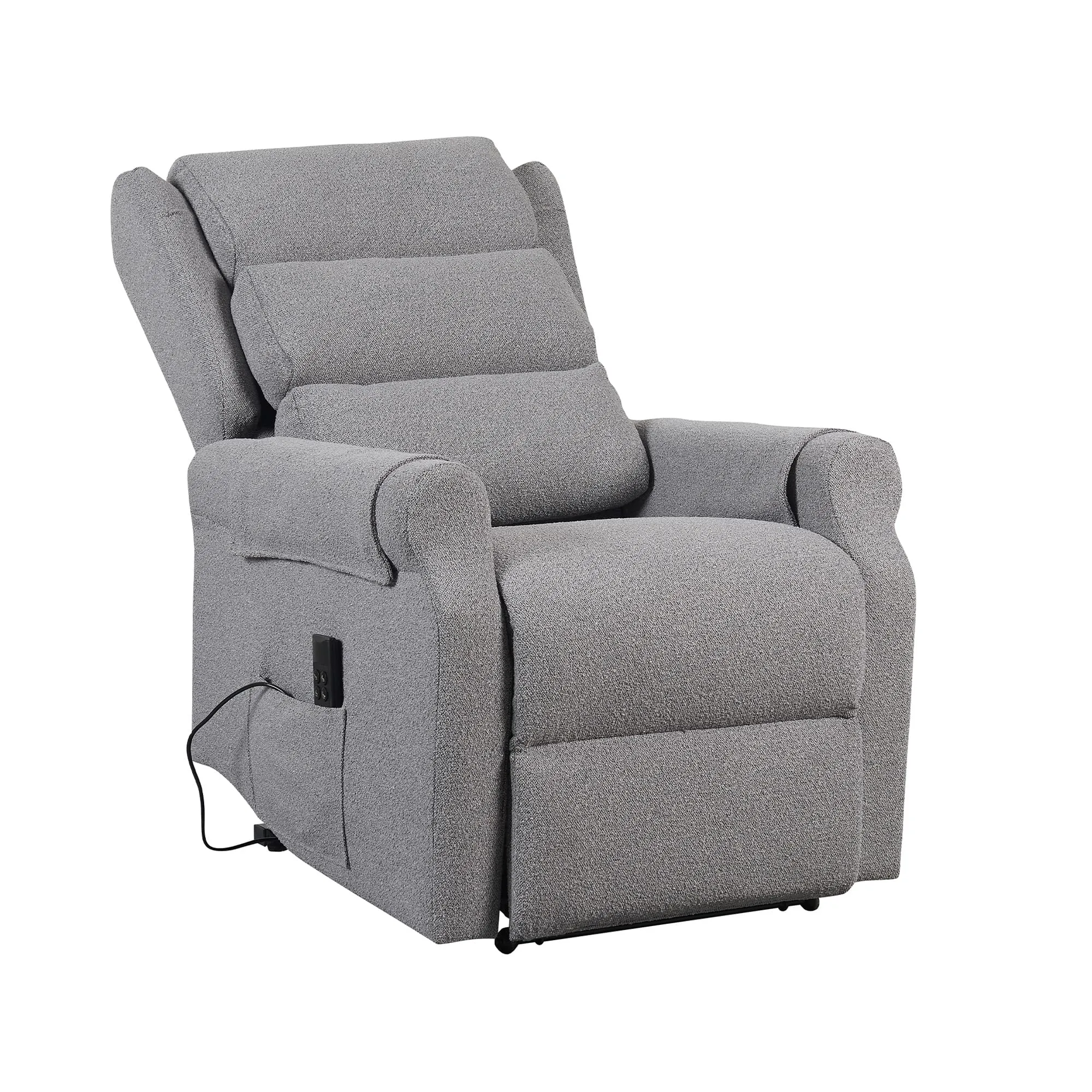 Poltrone Italia Poltrona Relax Elettrica Zero Gravity 2 Motori Alzapersona con Roller System, Grigio - immagine 6