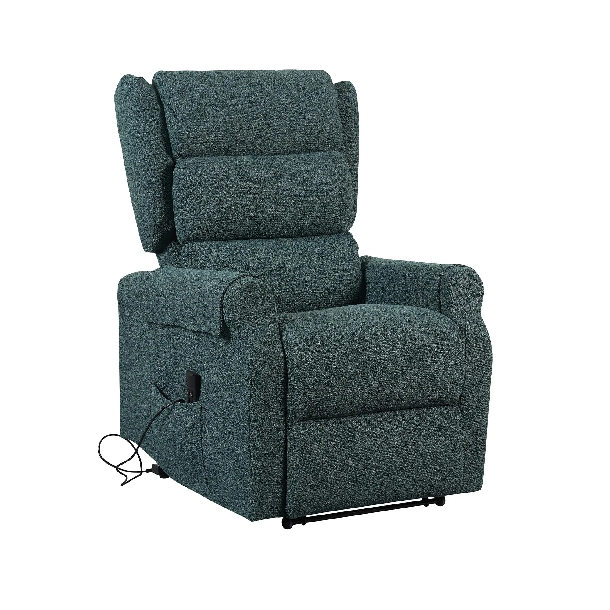 Poltrone Italia Poltrona Relax Elettrica Zero Gravity 2 Motori Alzapersona con Roller System - Verde - immagine 1
