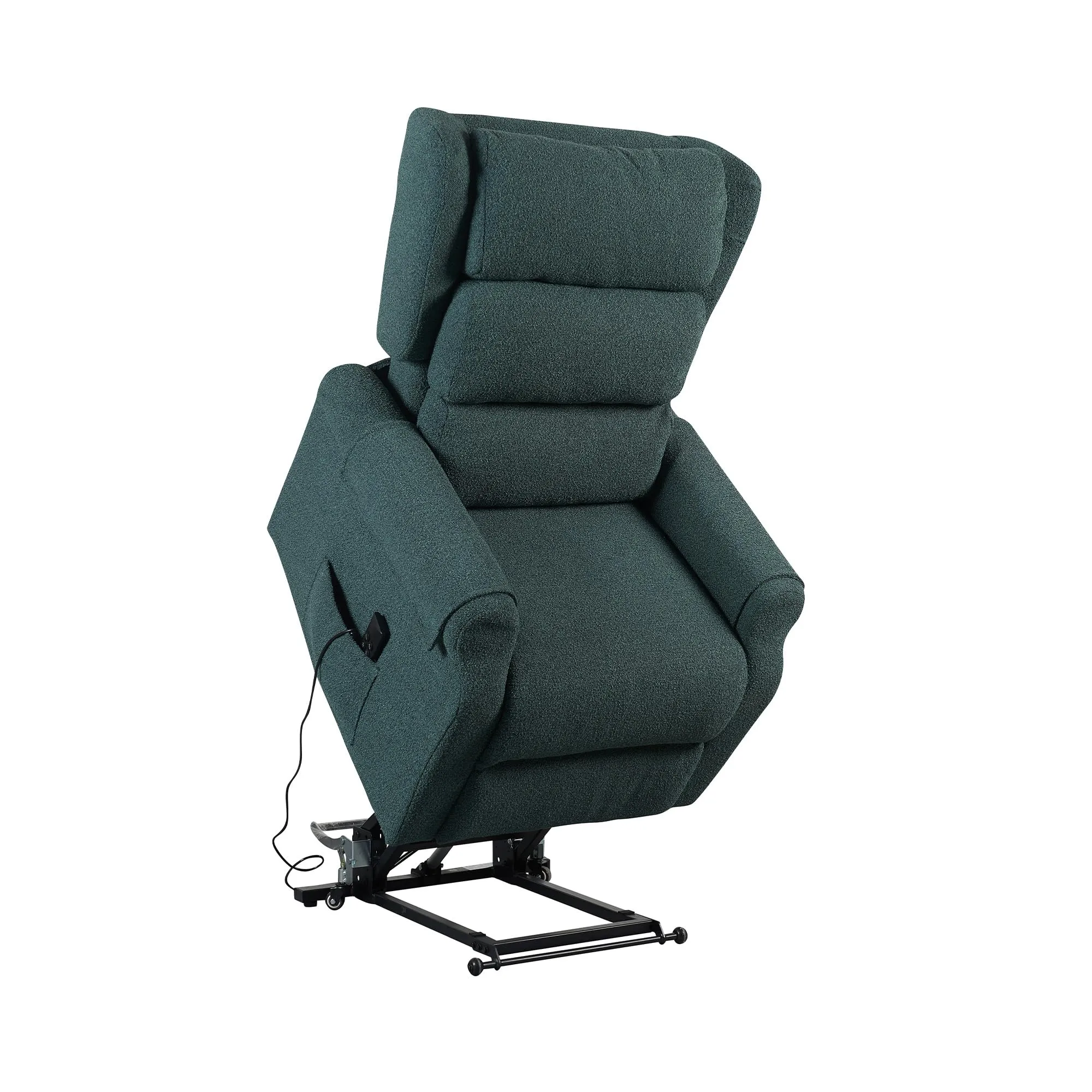 Poltrone Italia Poltrona Relax Elettrica Zero Gravity 2 Motori Alzapersona con Roller System - Verde - immagine 2