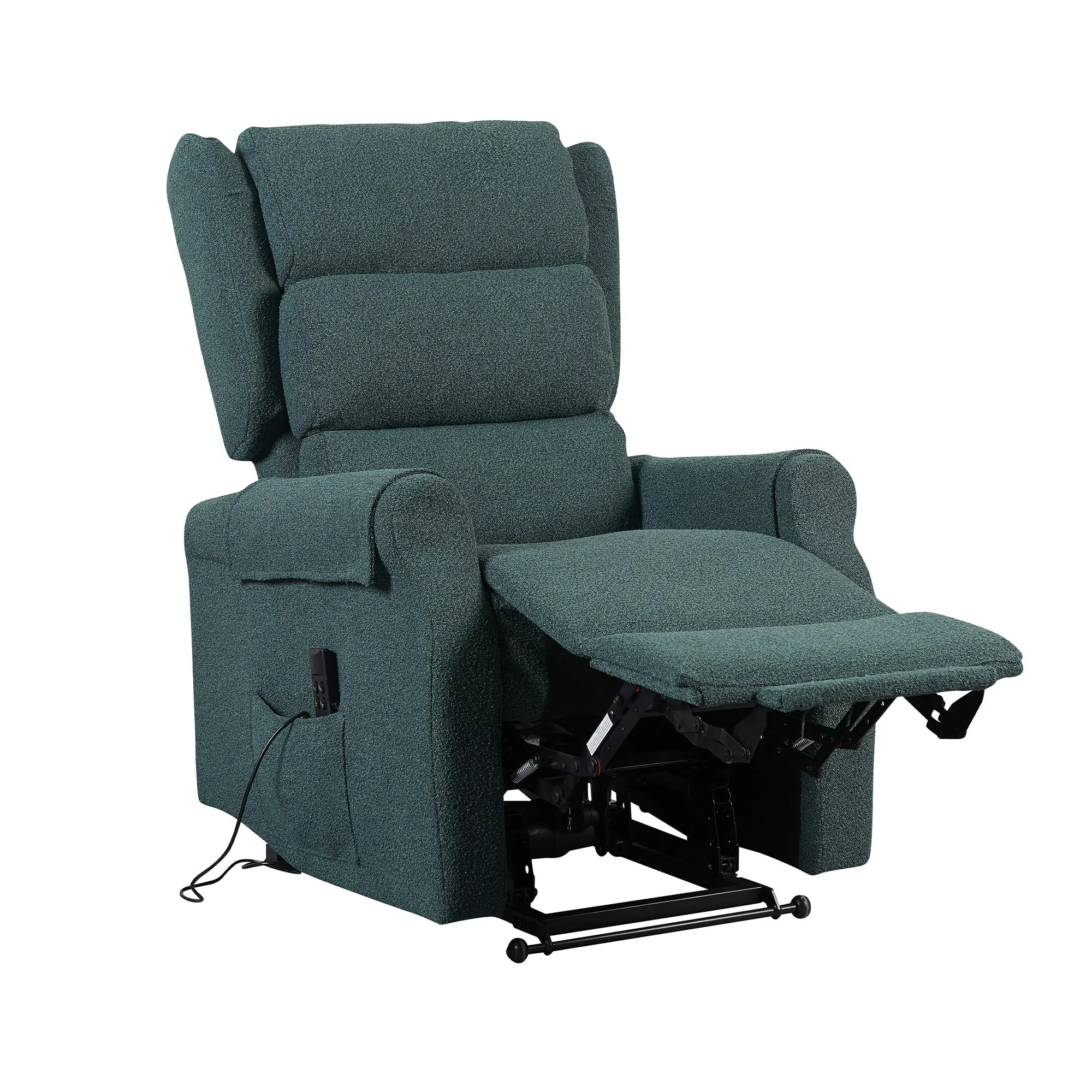 Poltrone Italia Poltrona Relax Elettrica Zero Gravity 2 Motori Alzapersona con Roller System - Verde - immagine 3