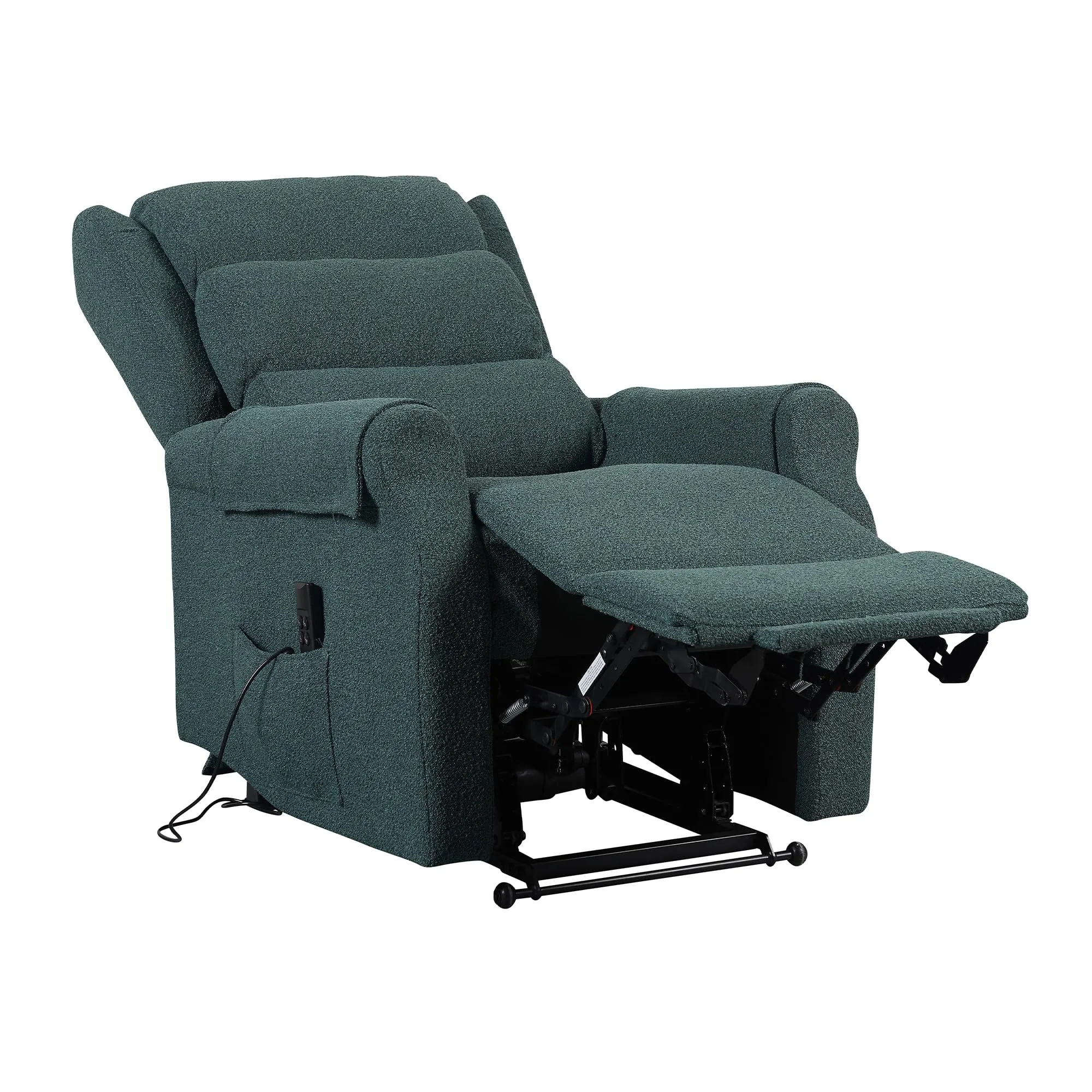 Poltrone Italia Poltrona Relax Elettrica Zero Gravity 2 Motori Alzapersona con Roller System - Verde - immagine 4