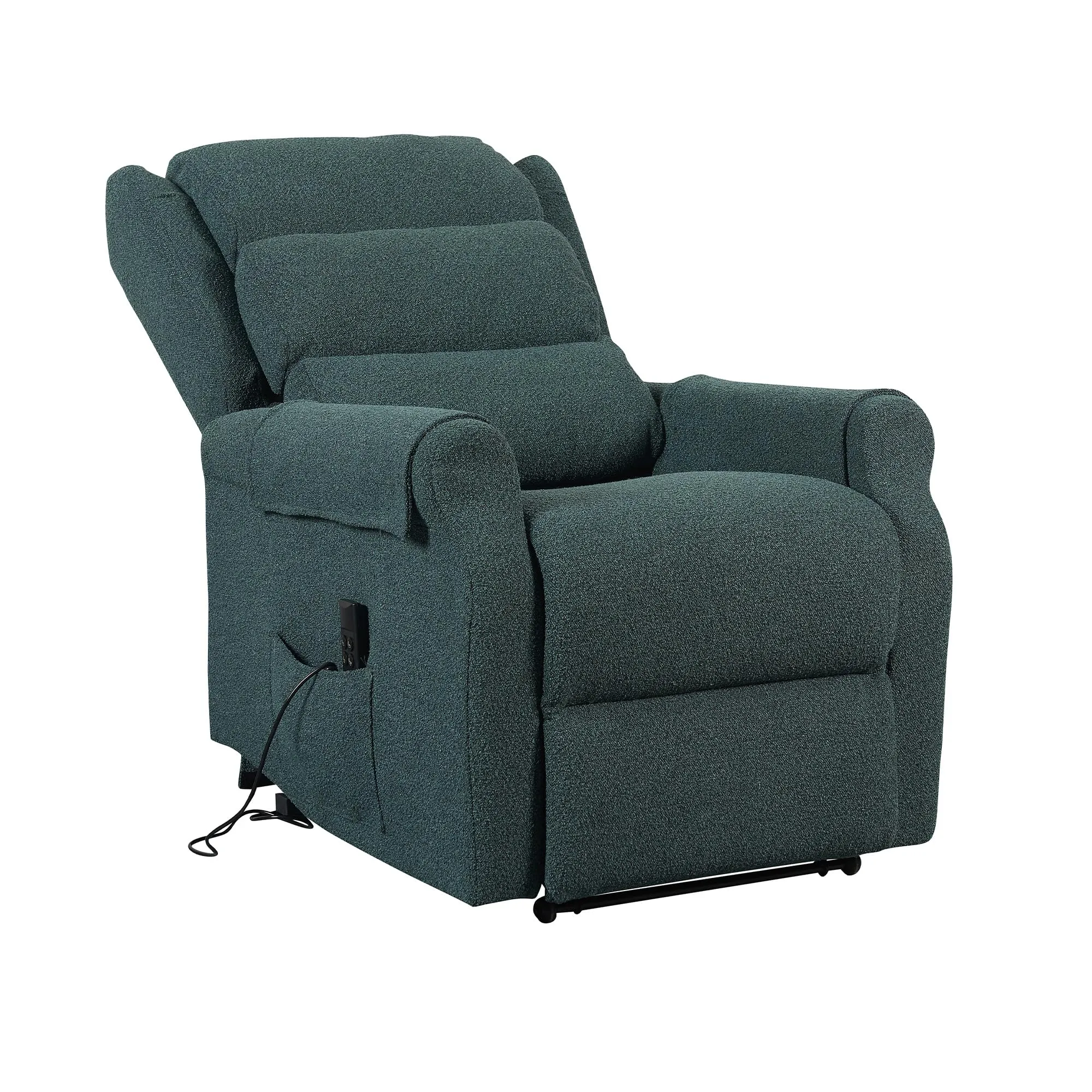 Poltrone Italia Poltrona Relax Elettrica Zero Gravity 2 Motori Alzapersona con Roller System - Verde - immagine 5