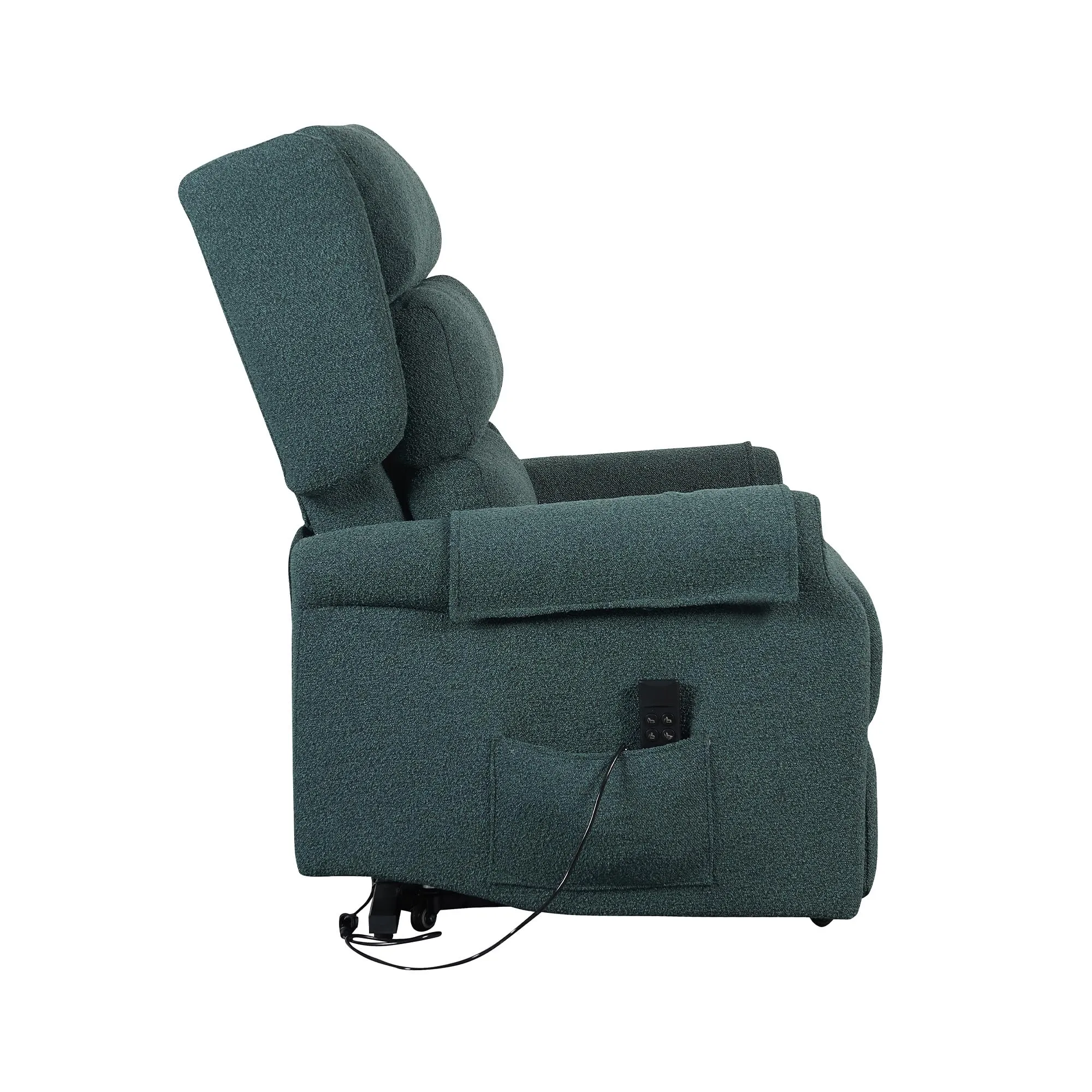 Poltrone Italia Poltrona Relax Elettrica Zero Gravity 2 Motori Alzapersona con Roller System - Verde - immagine 7