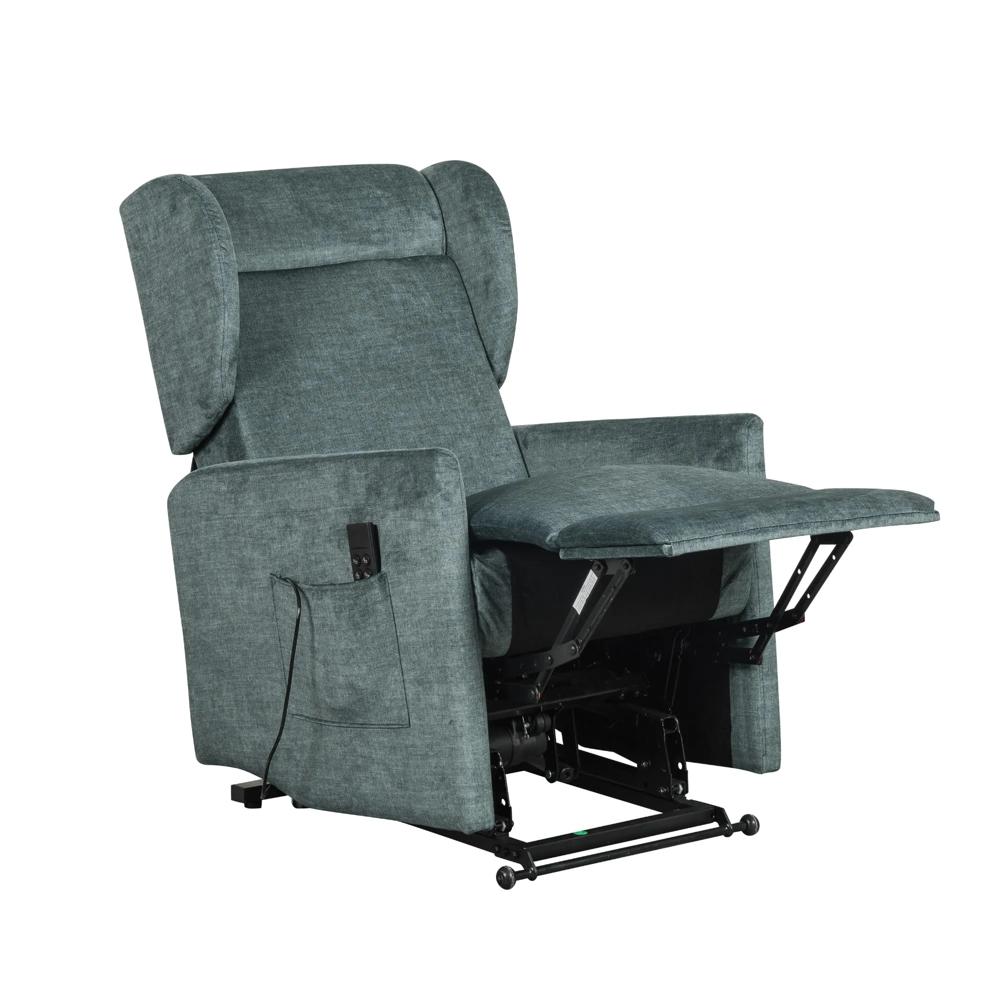 Poltrone Italia Eva 2 Poltrona Elettrica Disabili Reclinazione Indipendente 2 Motori Roller System Salvaspazio Memory Verde - immagine 3