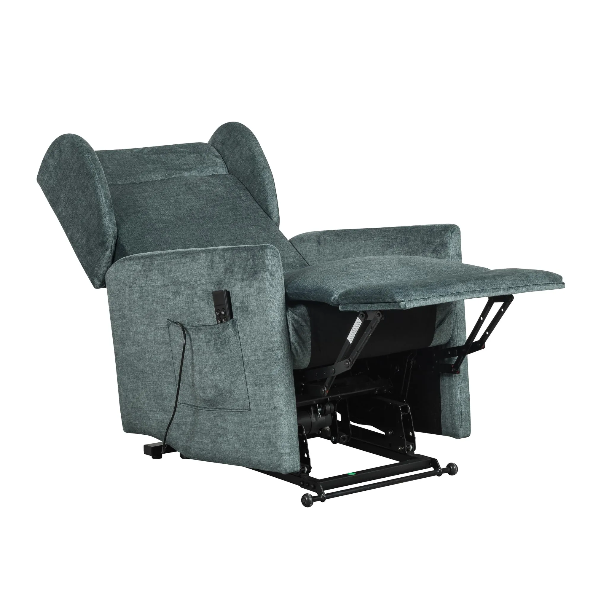 Poltrone Italia Eva 2 Poltrona Elettrica Disabili Reclinazione Indipendente 2 Motori Roller System Salvaspazio Memory Verde - immagine 4