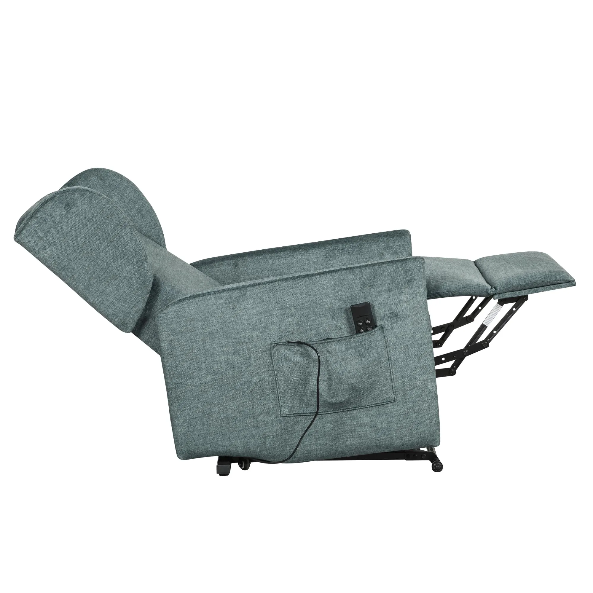 Poltrone Italia Eva 2 Poltrona Elettrica Disabili Reclinazione Indipendente 2 Motori Roller System Salvaspazio Memory Verde - immagine 5